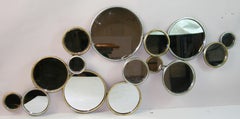 Large Multiple Shaped Mirror Wall Sculpture