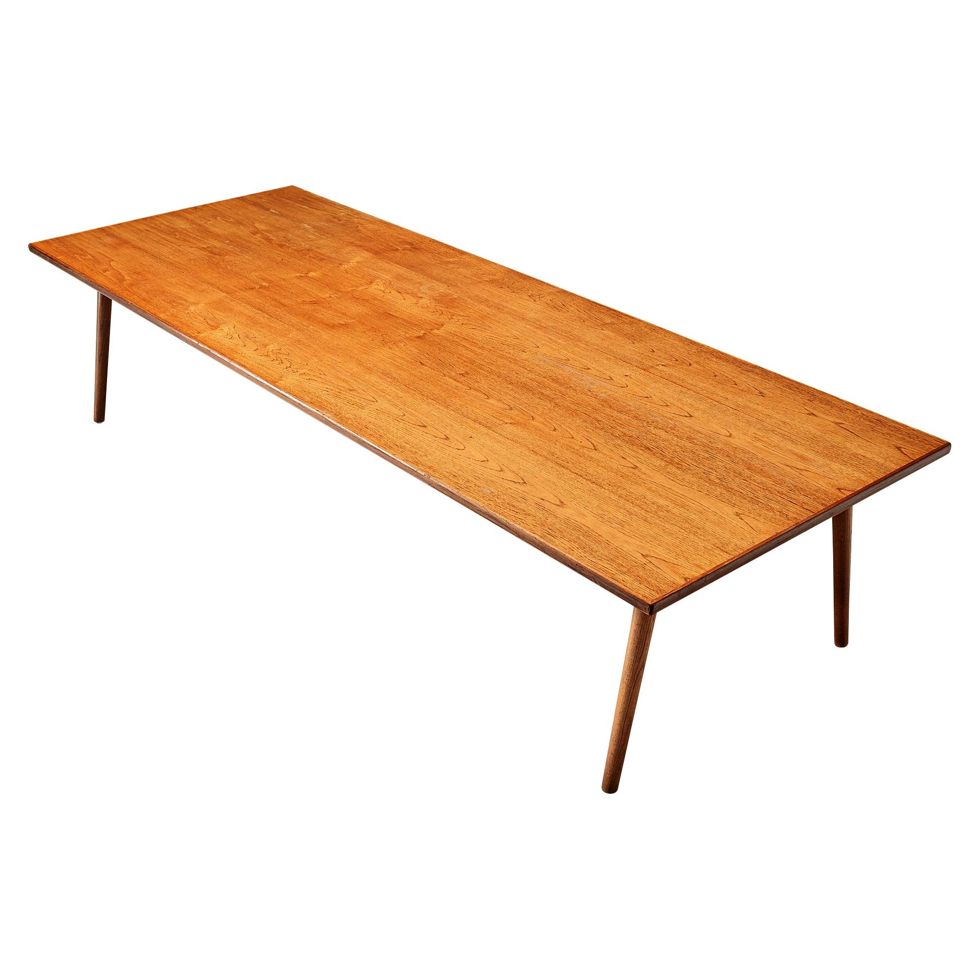 Large Danish Conference or Dining Table in Oak