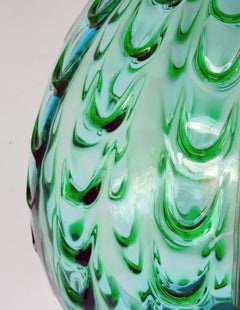 Large Murano 1950s Waterfall Drip Art Glass Lamp