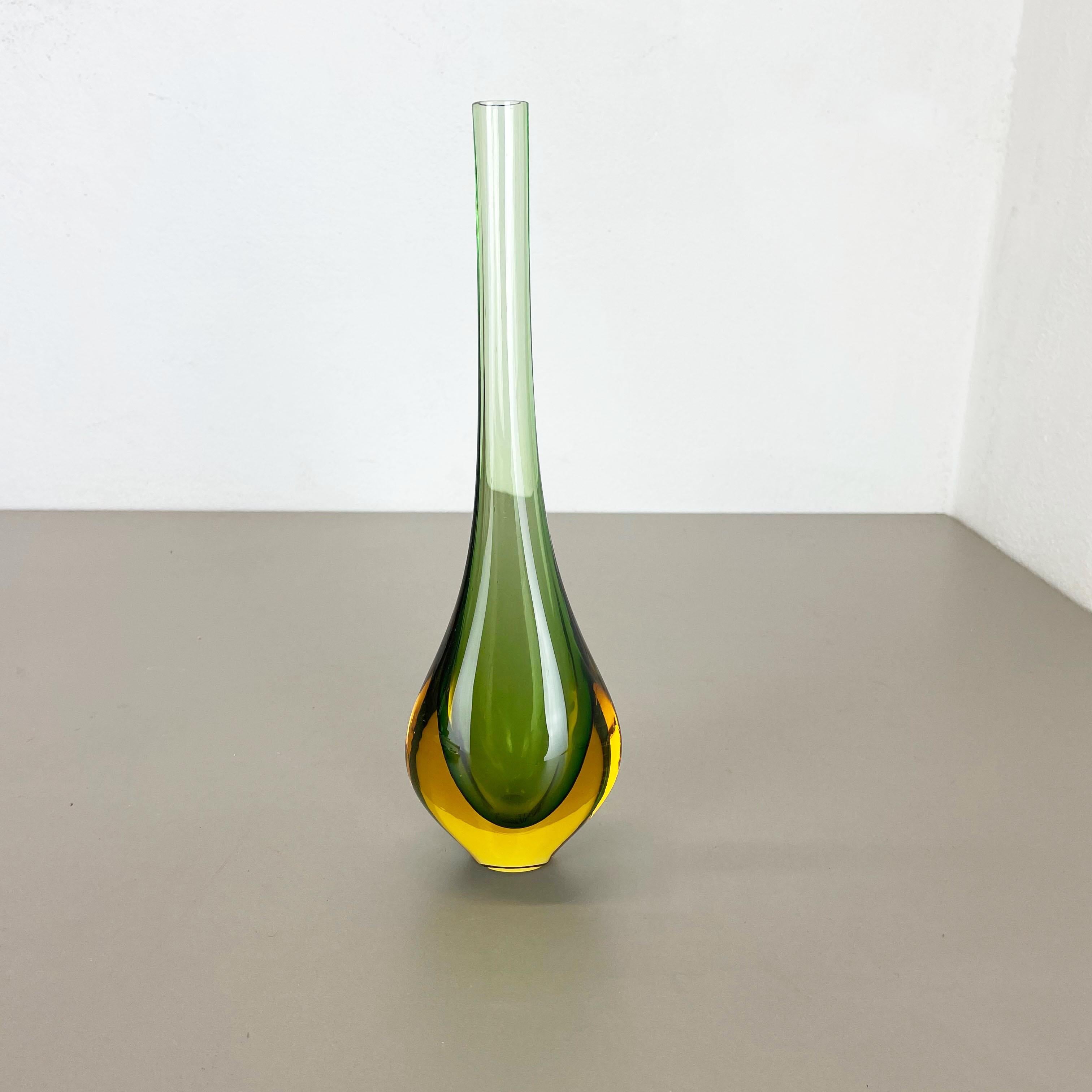Article:

Murano glass vase

Design:

Flavio Poli


Origin:

Murano, Italy


Decade:

1970s

These original Murano glass vases was produced in the 1970s in Italy. This elegant Italian vase designed by Flavio Poli, was hand blown in