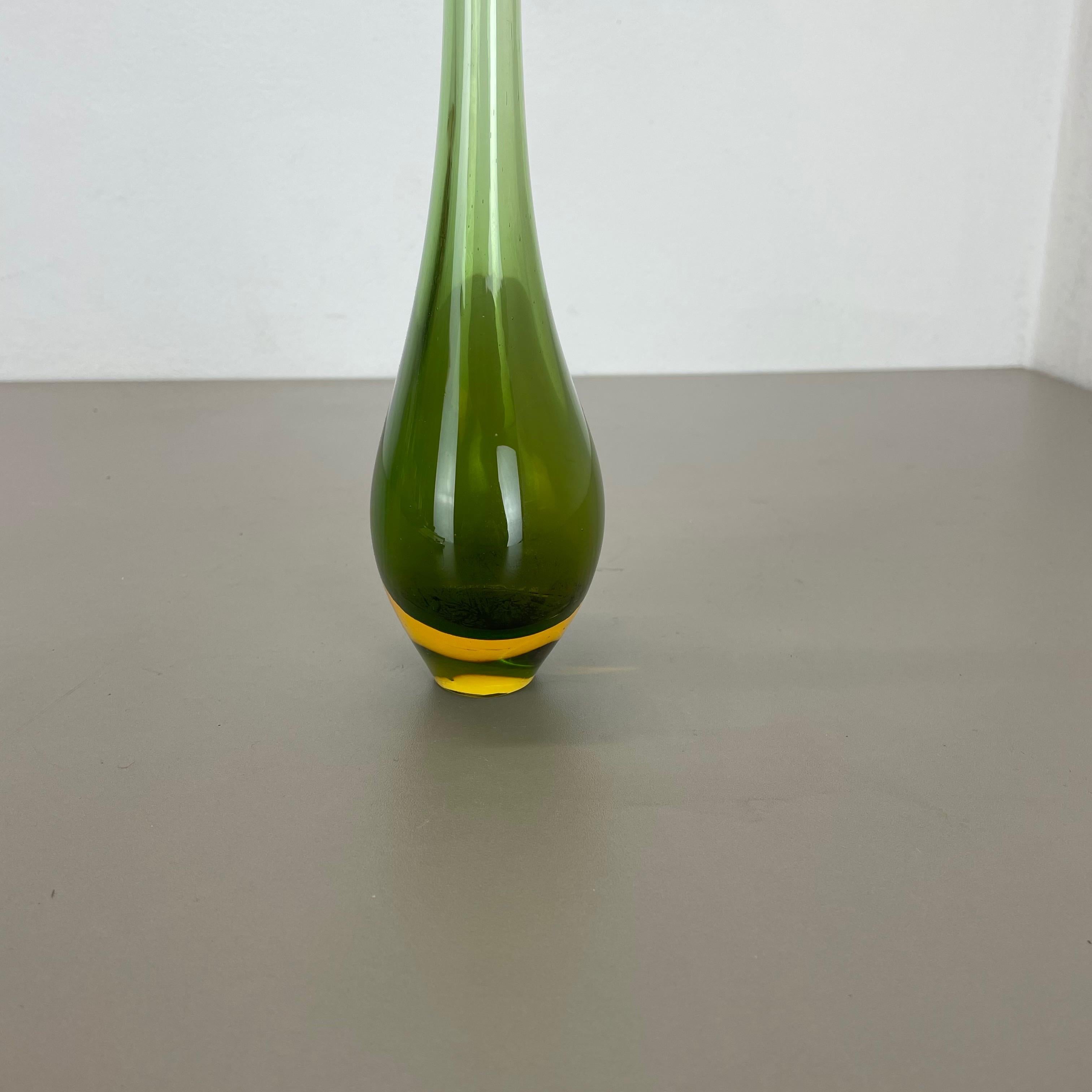 Large Murano Glass Sommerso Single-Stem Vase by Flavio Poli, Italy, 1960s In Good Condition In Kirchlengern, DE