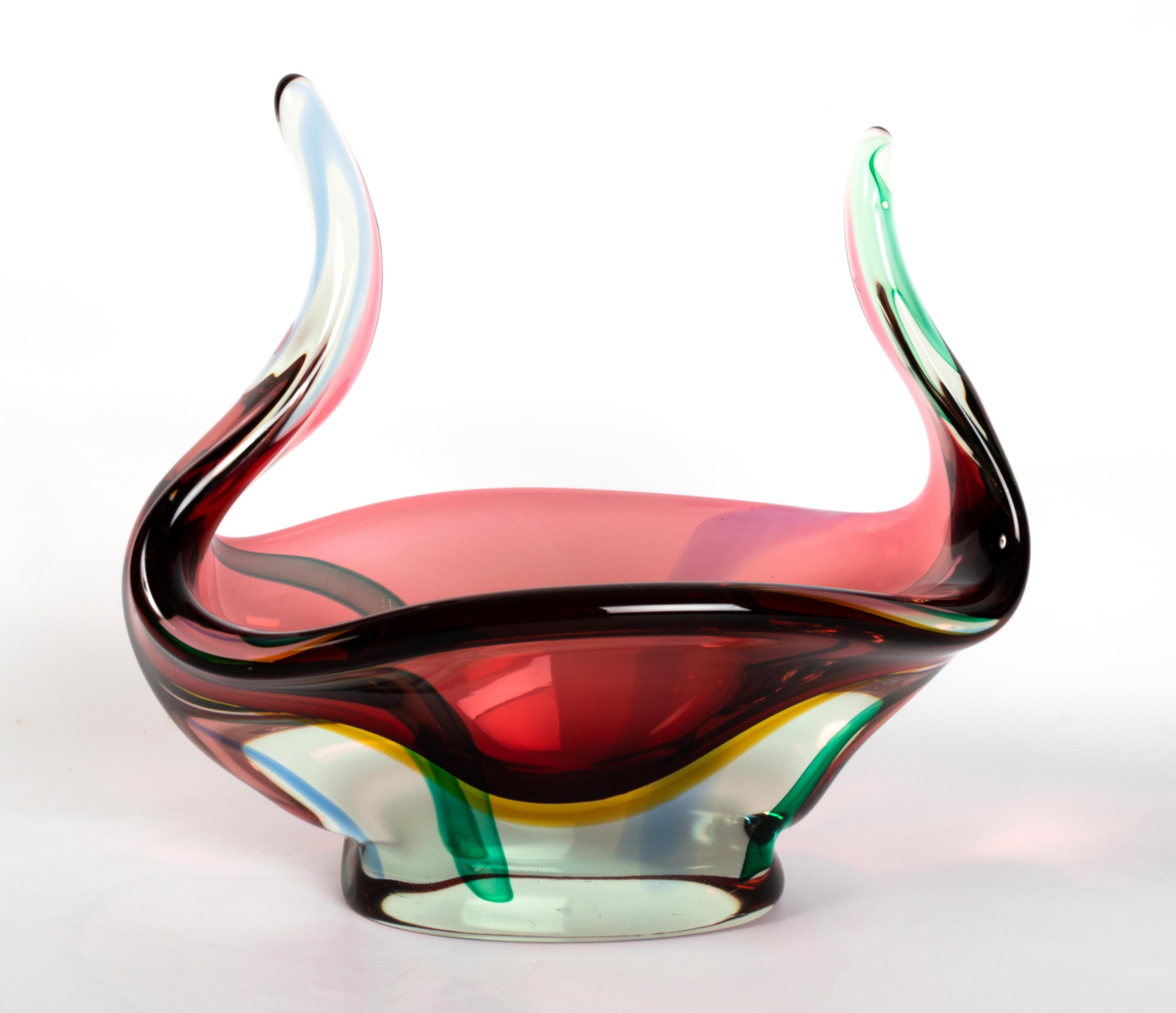 Large Murano Archimede Seguso Art Glass Centre Piece, Italy, C.1960 For Sale 7