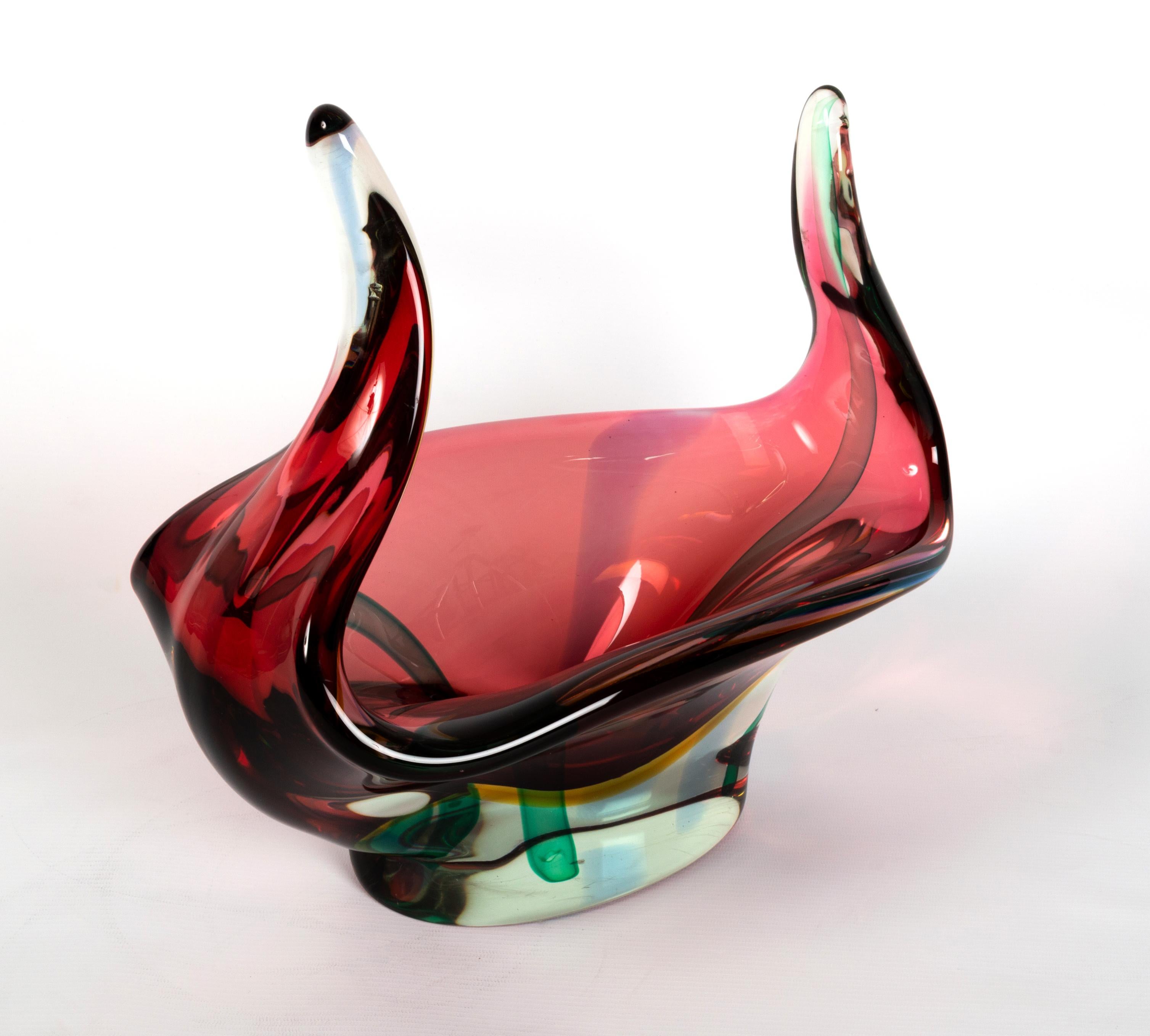 Large Murano Archimede Seguso Art Glass Centre Piece, Italy, C.1960 In Good Condition For Sale In London, GB