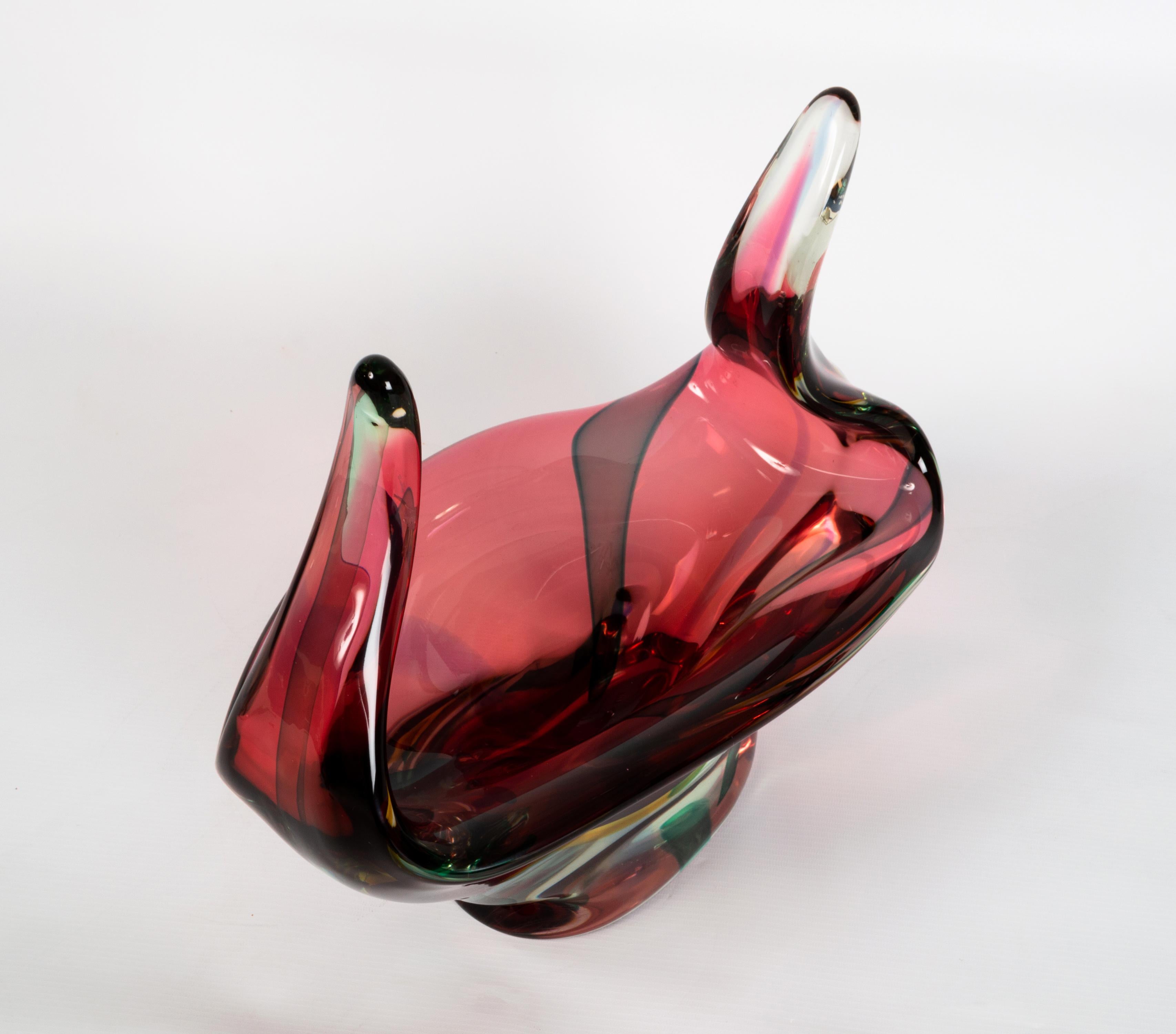 Large Murano Archimede Seguso Art Glass Centre Piece, Italy, C.1960 For Sale 1