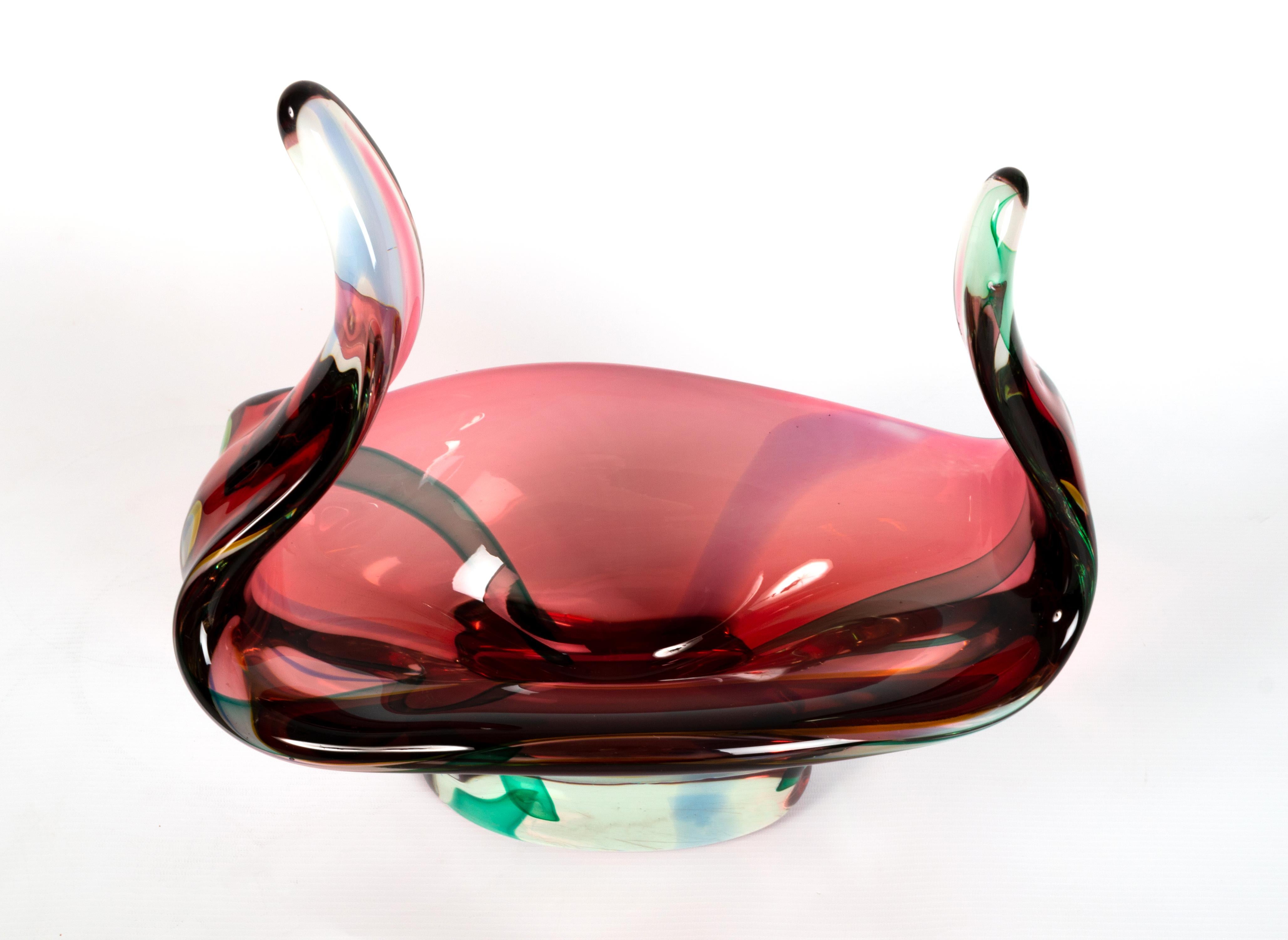 Large Murano Archimede Seguso Art Glass Centre Piece, Italy, C.1960 For Sale 2