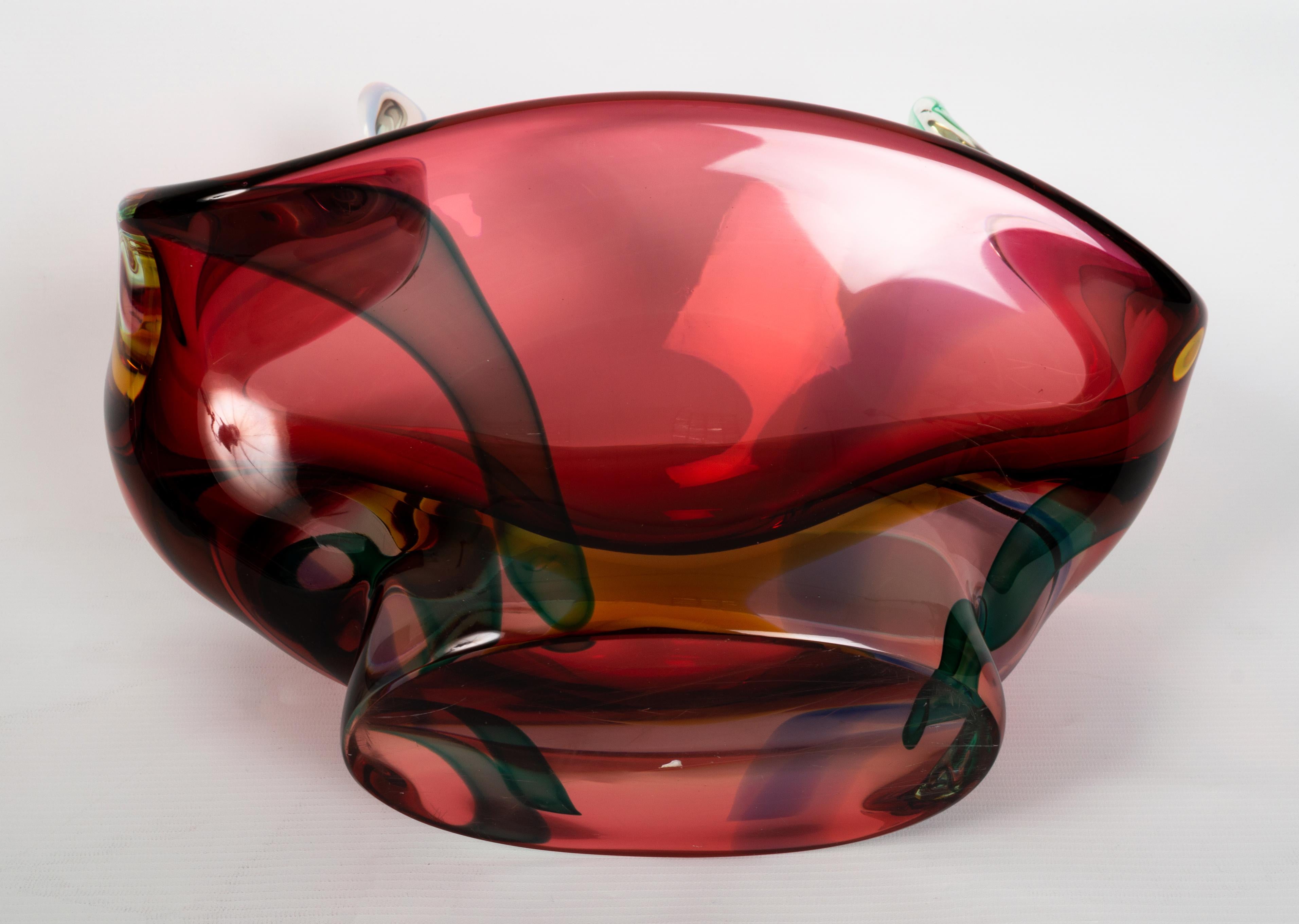 Large Murano Archimede Seguso Art Glass Centre Piece, Italy, C.1960 For Sale 3