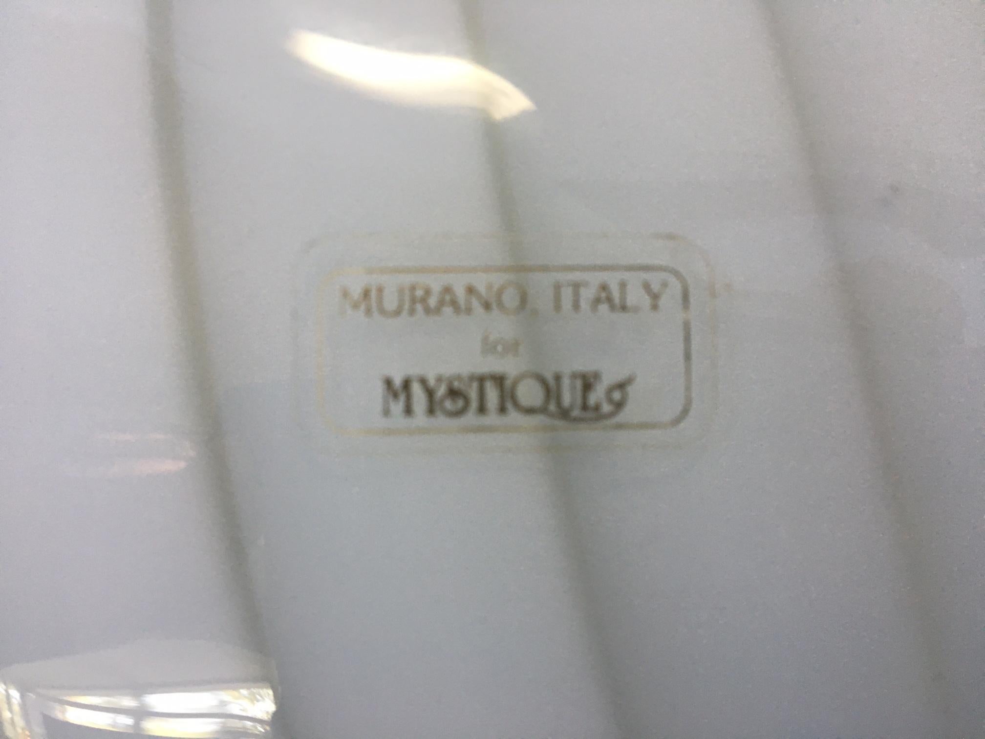 Late 20th Century Large Murano Art Glass Swan Sculpture
