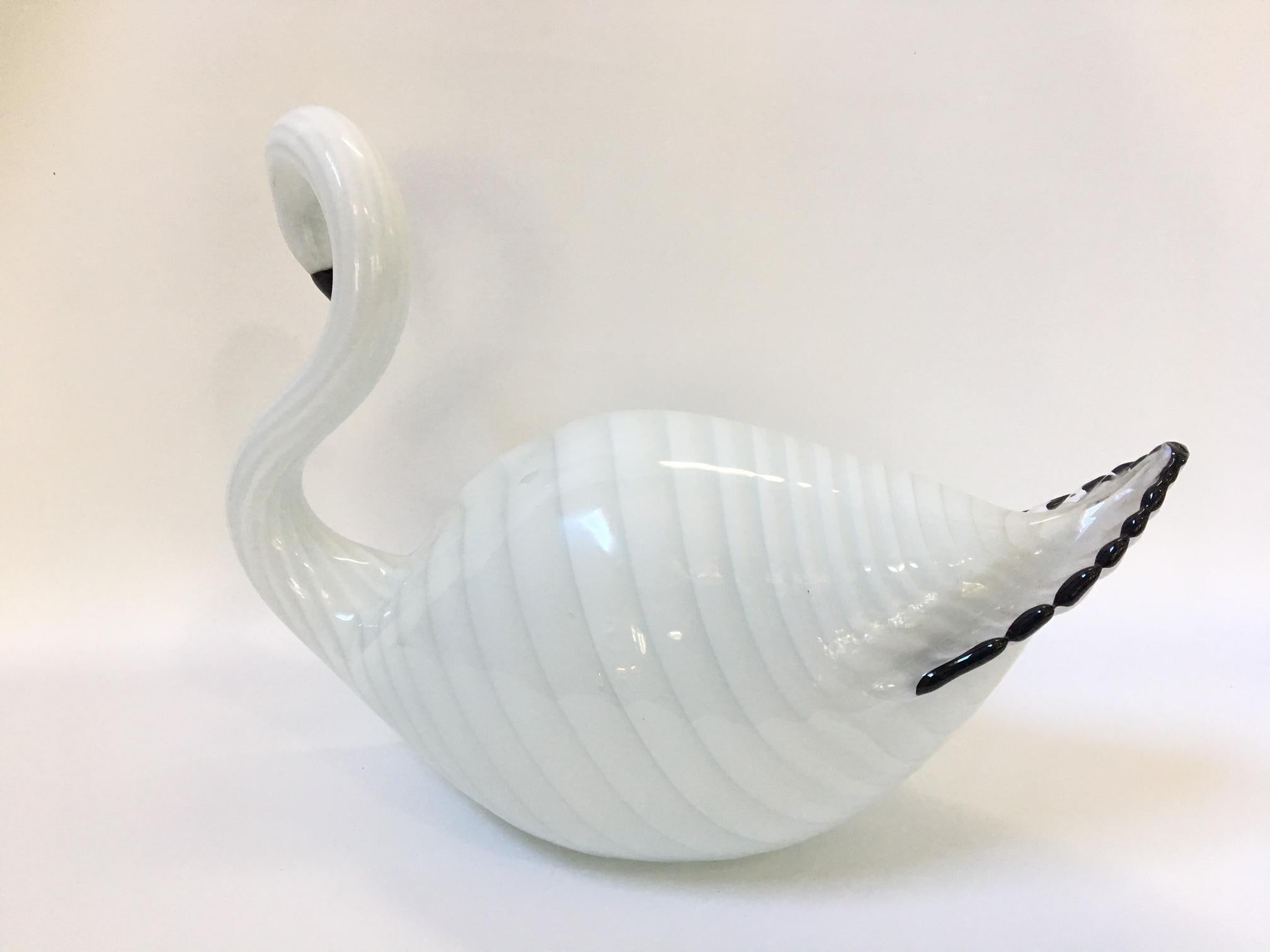 Large Murano Art Glass Swan Sculpture 2