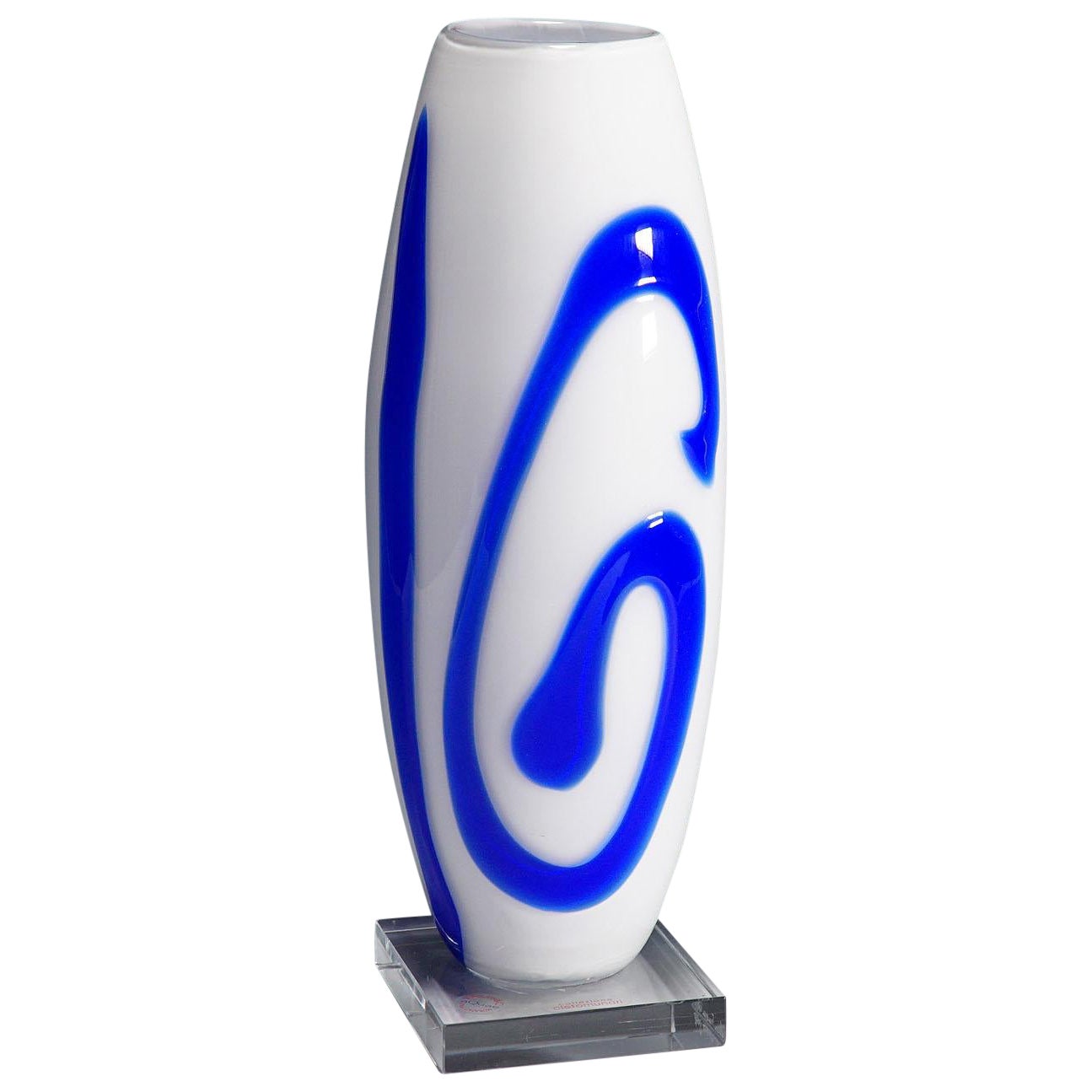 Grand vase en verre d'art de Murano de Francesca Rosella pour V. Nason & C. en vente