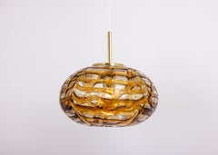 Large Murano Ball Pendant Light by Doria, Germany, 1970s