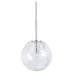 Vintage Large Murano Ball Pendant Light by Doria, Germany, 1970s