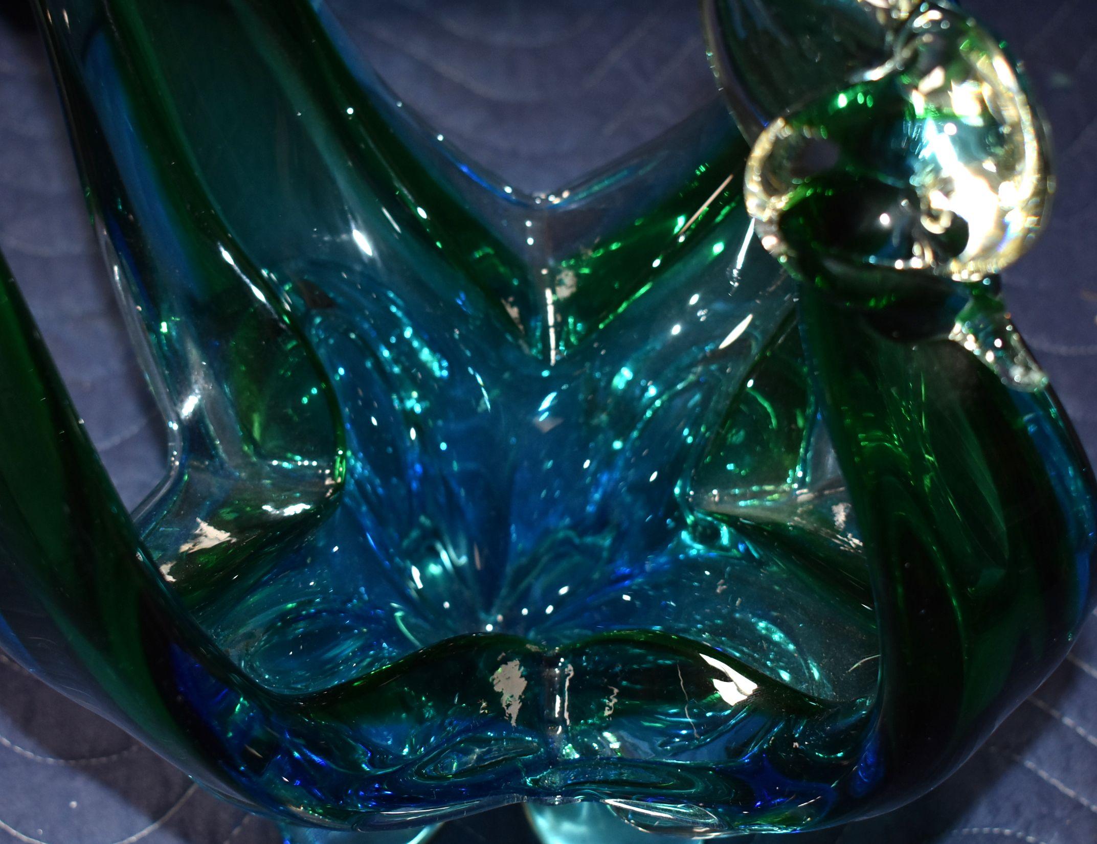 Grande ciotola per uccelli di Murano In condizioni buone in vendita a Cathedral City, CA