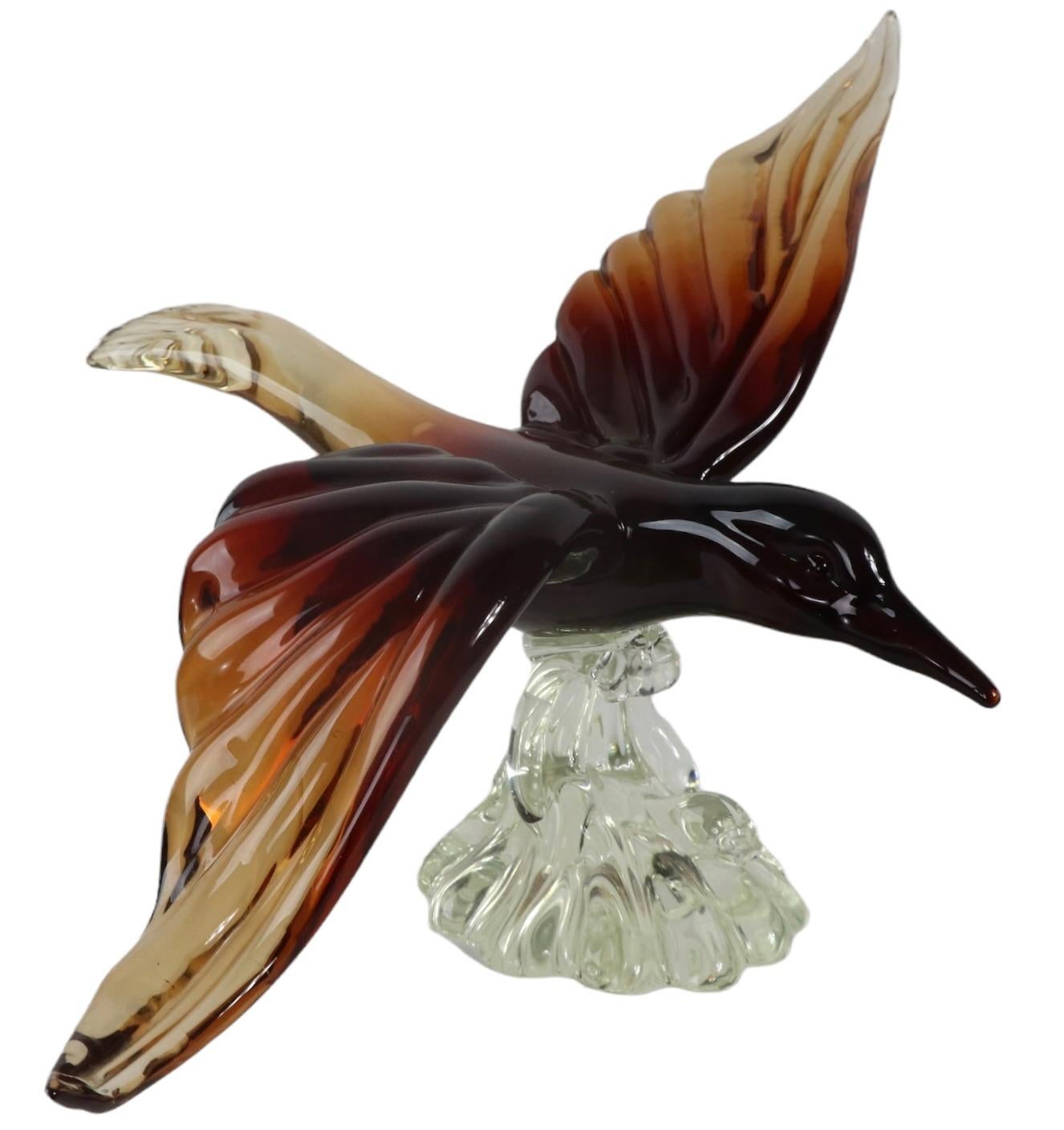 Large Murano Bird by Barovier For Sale 4