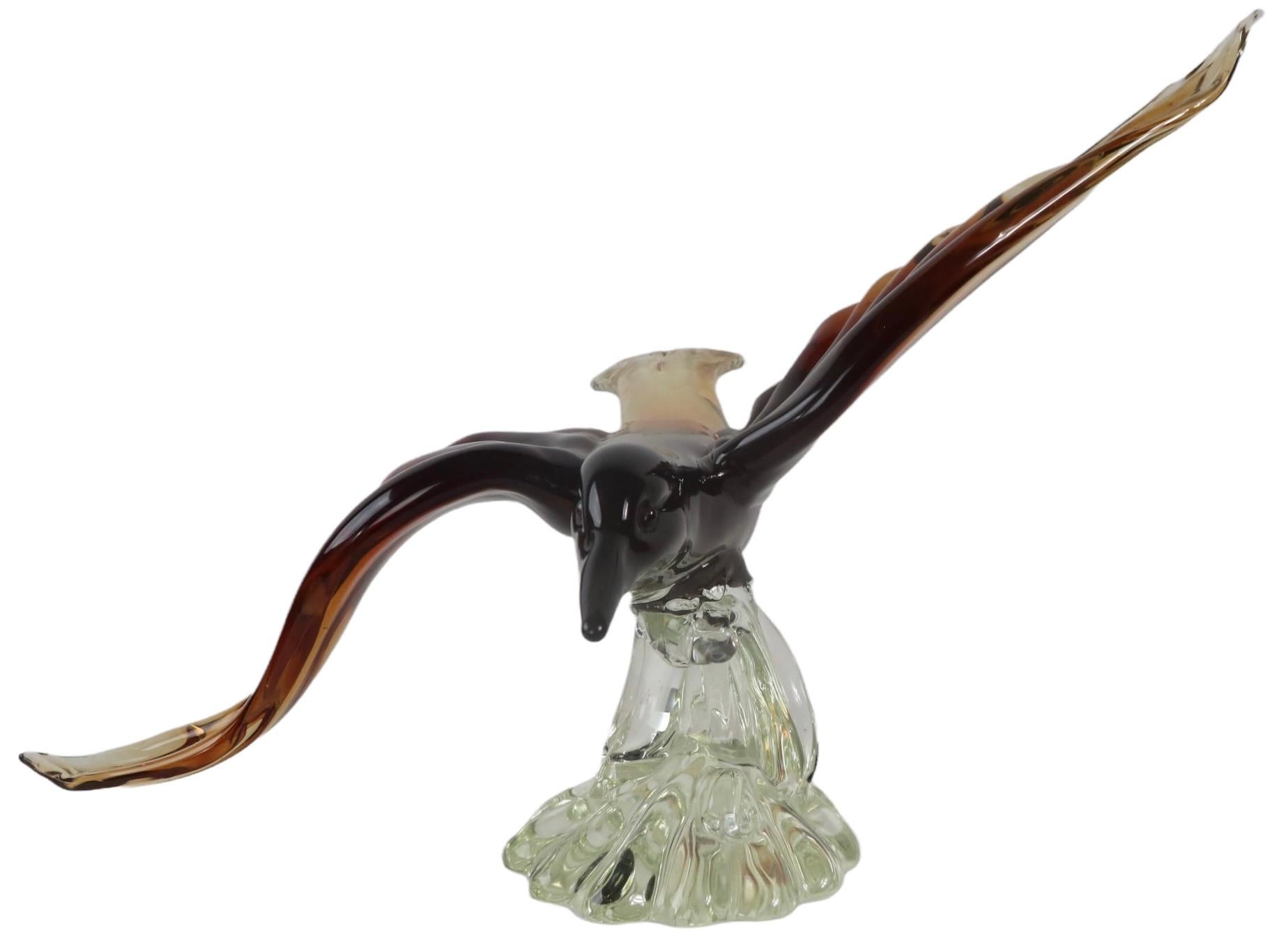 Large Murano Bird by Barovier For Sale 1