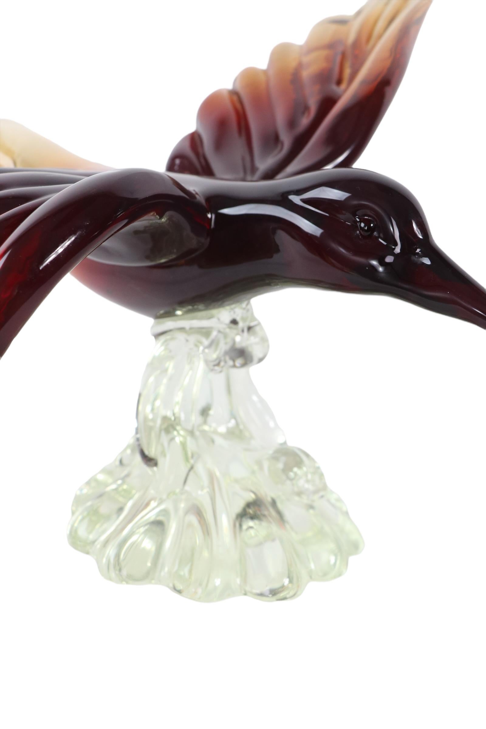 Large Murano Bird by Barovier For Sale 2