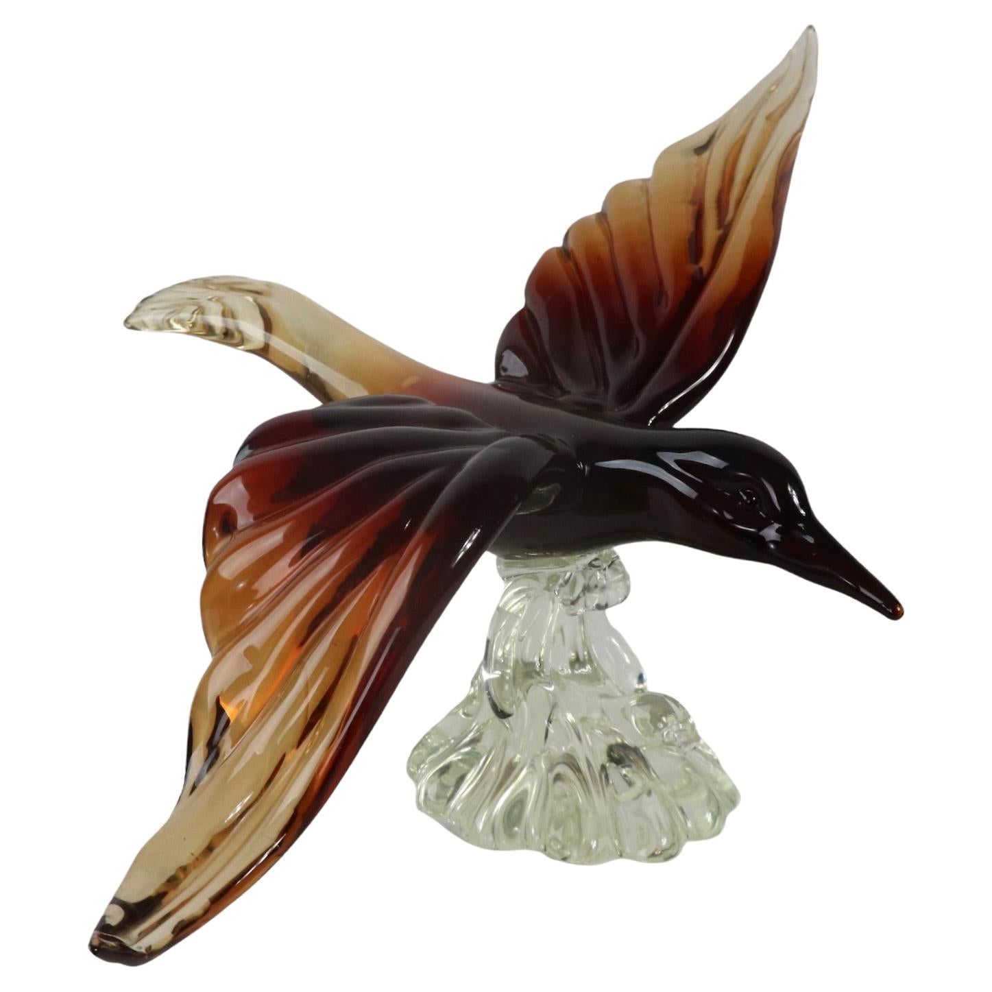 Large Murano Bird by Barovier For Sale