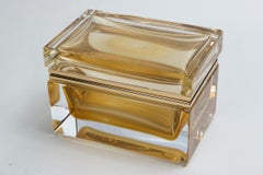 Große große mundgeblasene Murano-Goldschachtel aus 24 Karat Gold, zeitgenössisch