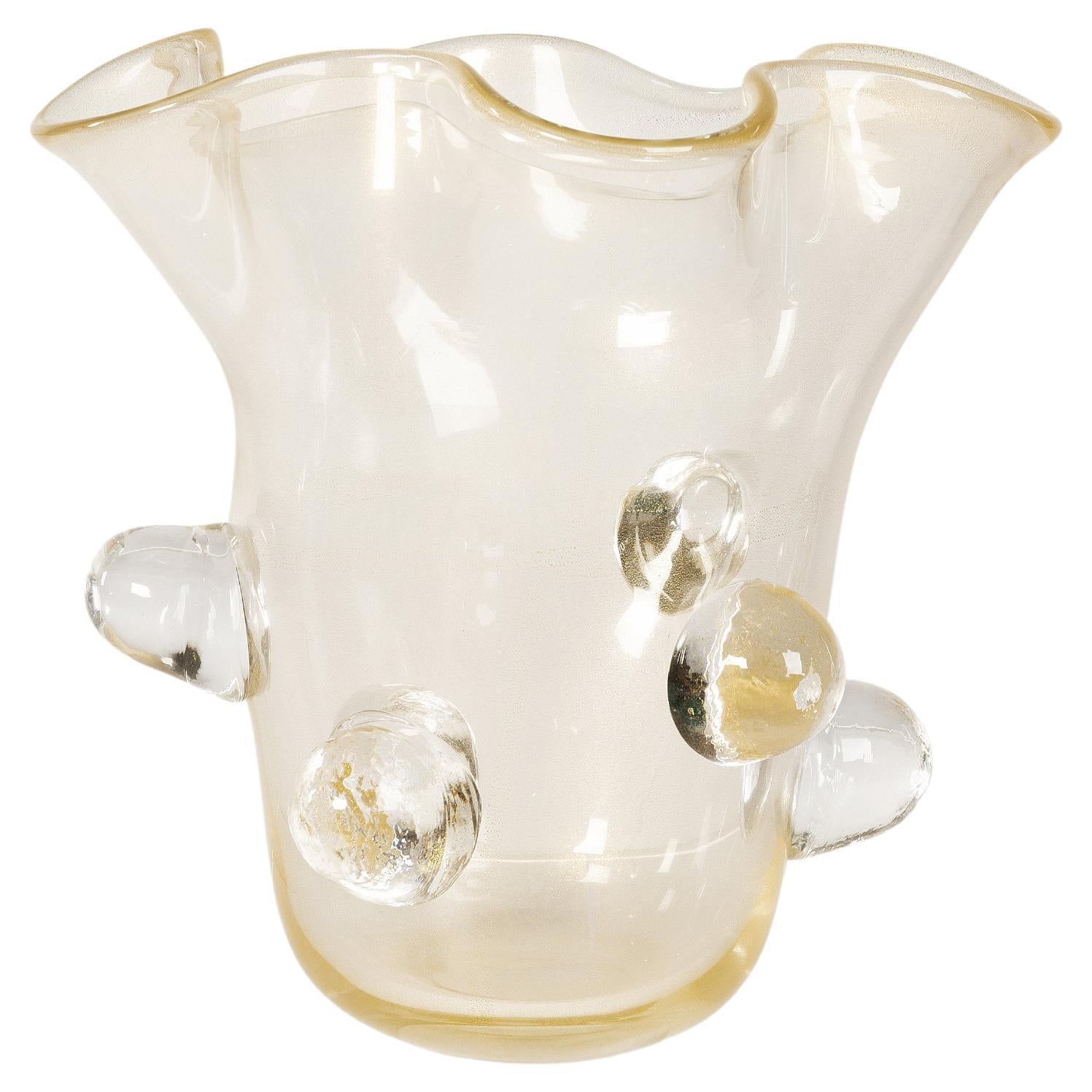 Large Murano Bubble Vase Constantini