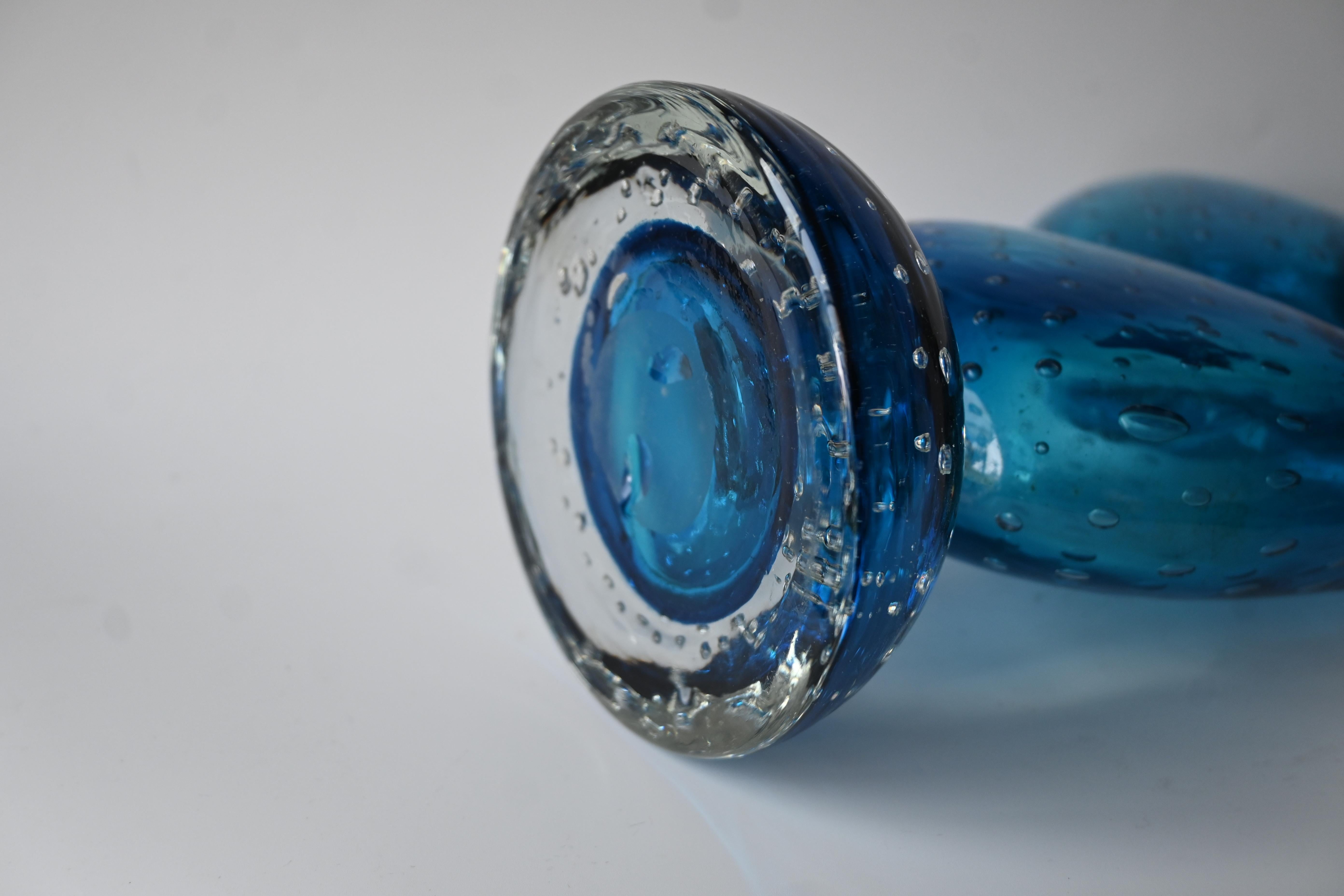 Große Murano Bullicante Kunstglas-Skulptur Vase - Triple gestapelt Form. im Angebot 2