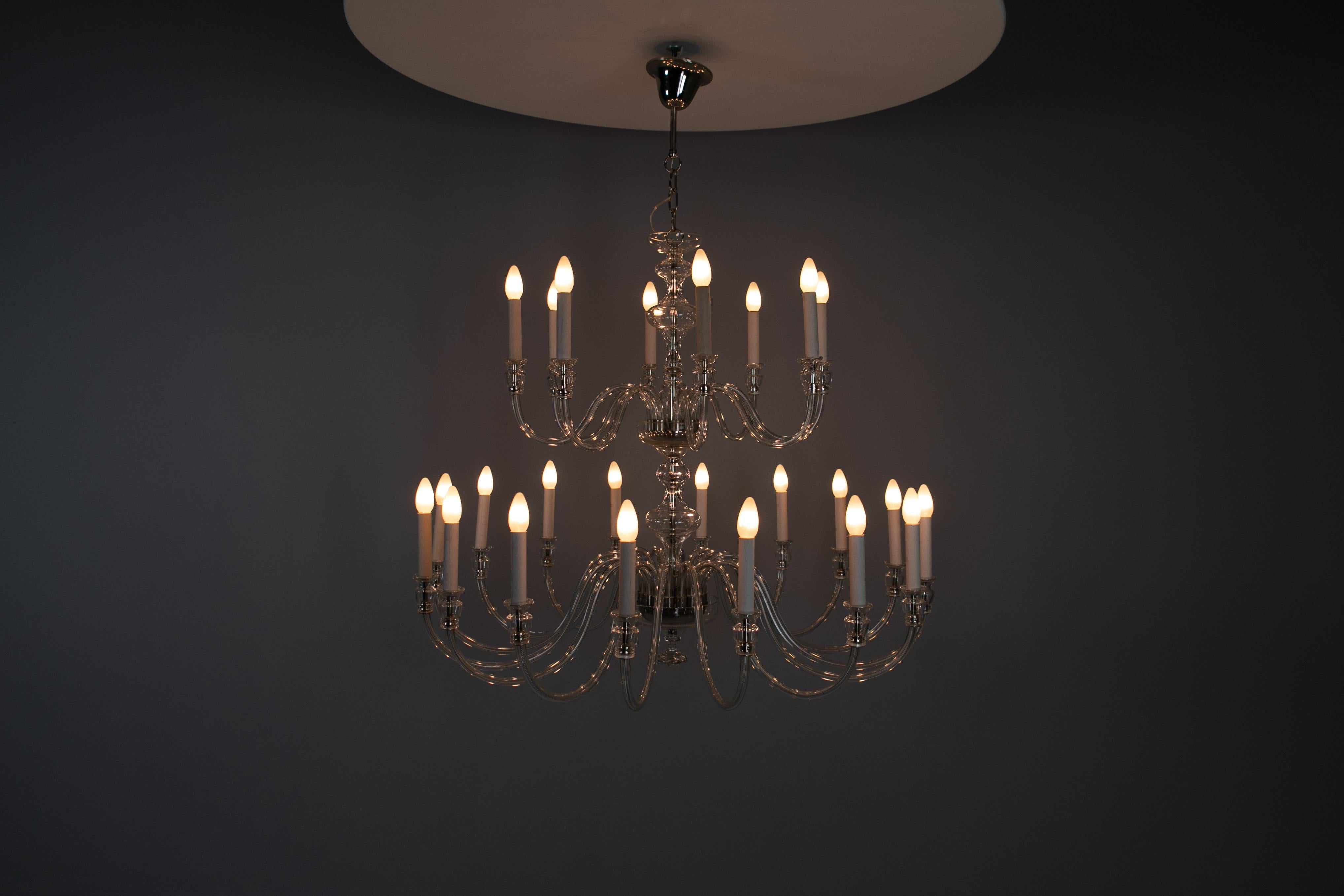 Modern Large Murano Chandelier, 1960 For Sale
