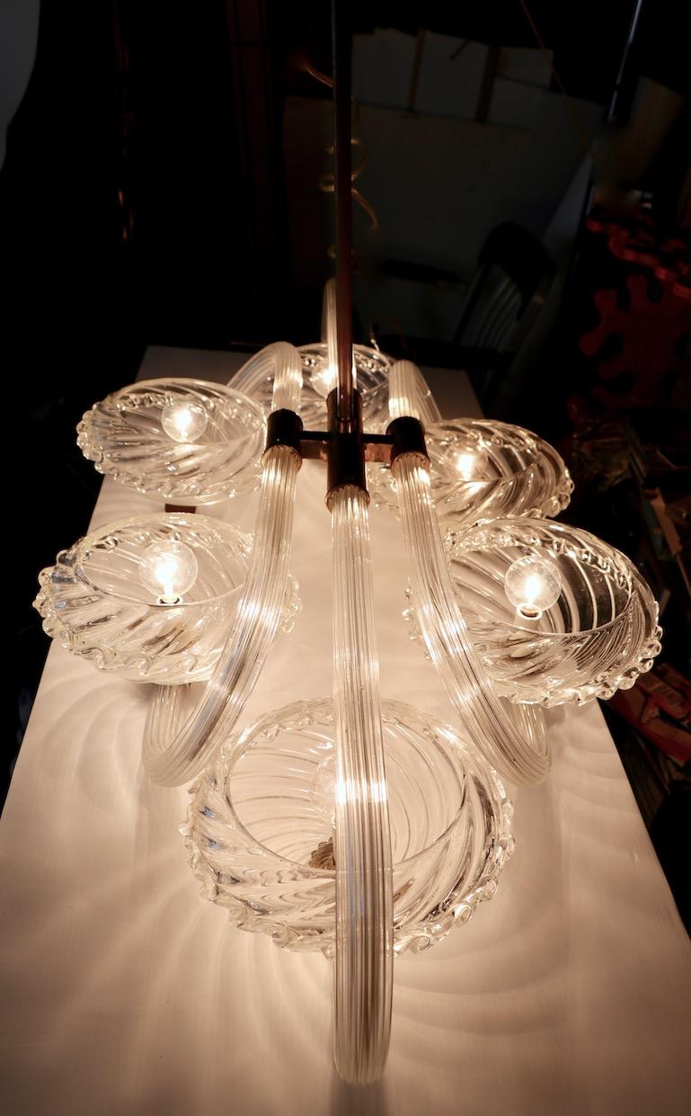 Large Murano Chandelier by Barovier In Good Condition In New York, NY
