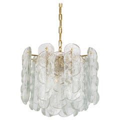 Grand lustre en verre de Murano transparent Citrus de Kalmar, Autriche, 1970