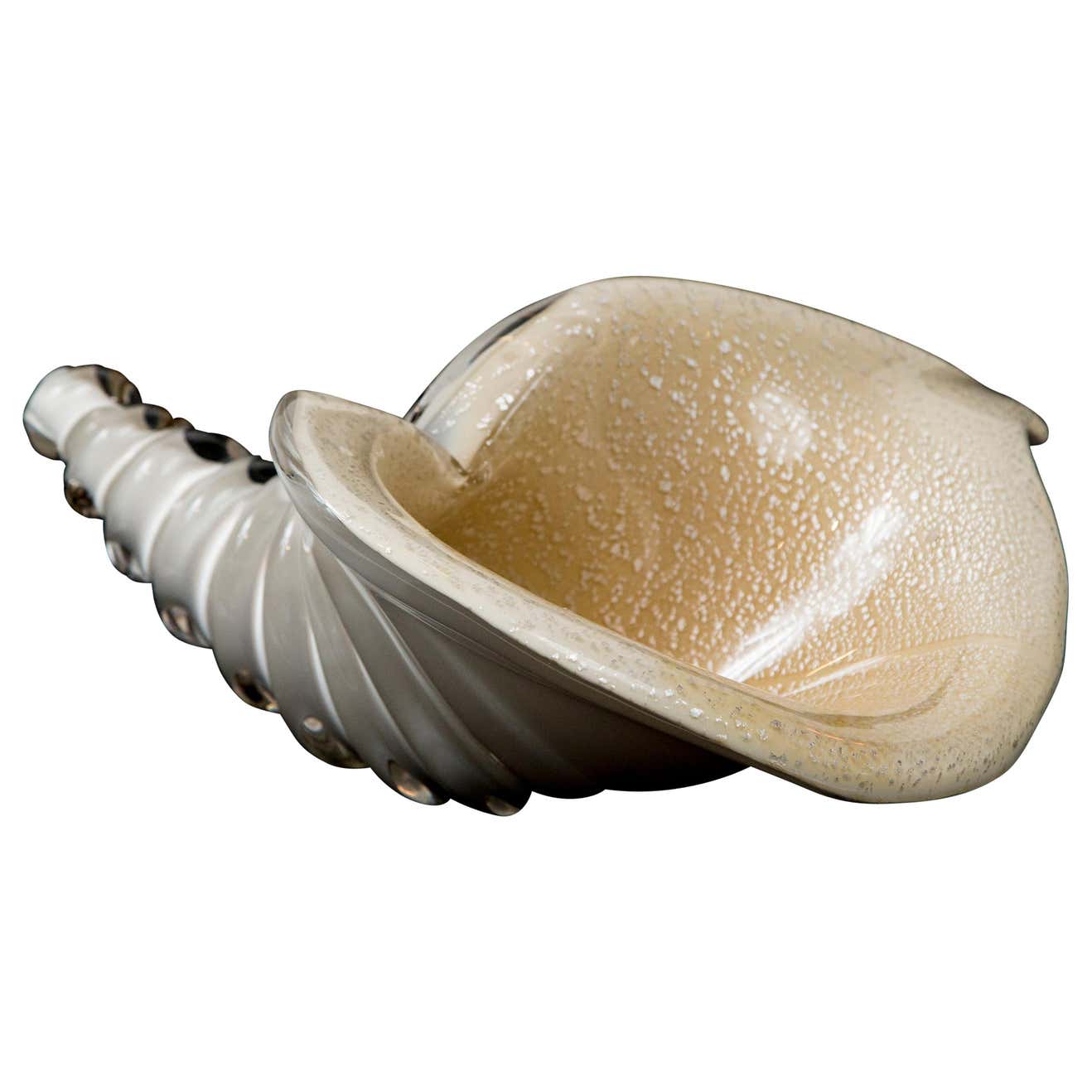 Large Murano Conch Shell, Signed at 1stDibs