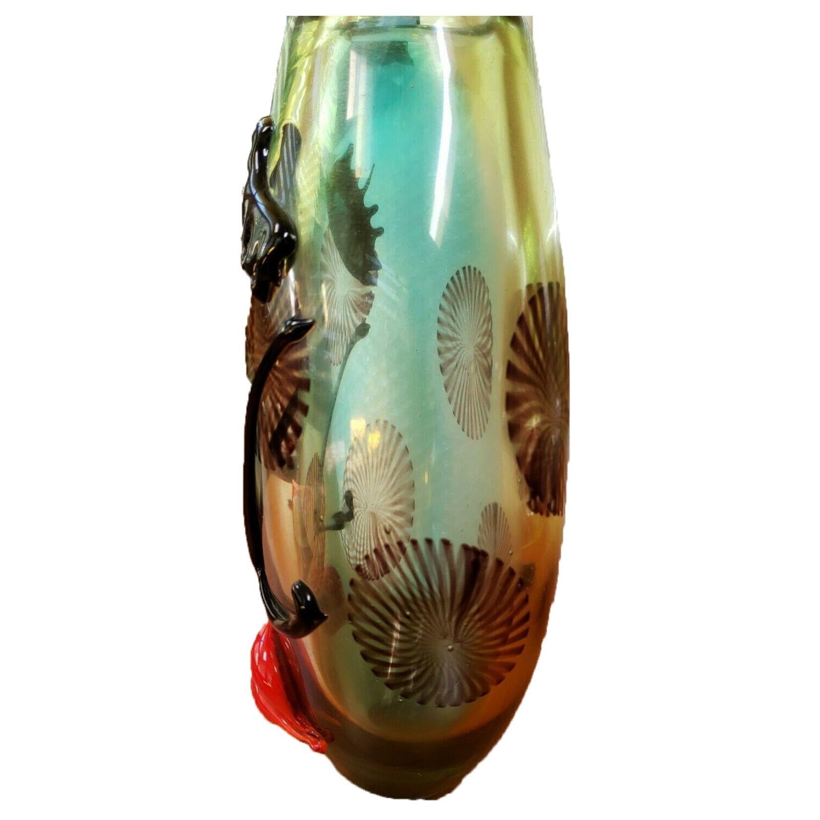 abstract glass vase