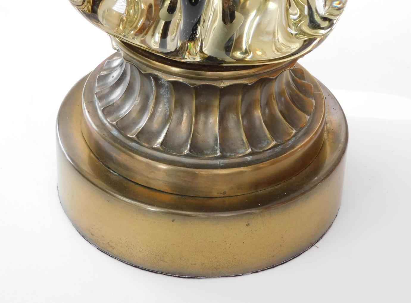 Italiano Grande lampada a pinna di Murano Flavio Poli per Seguso Sommerso del 1950, color melanzana in vendita