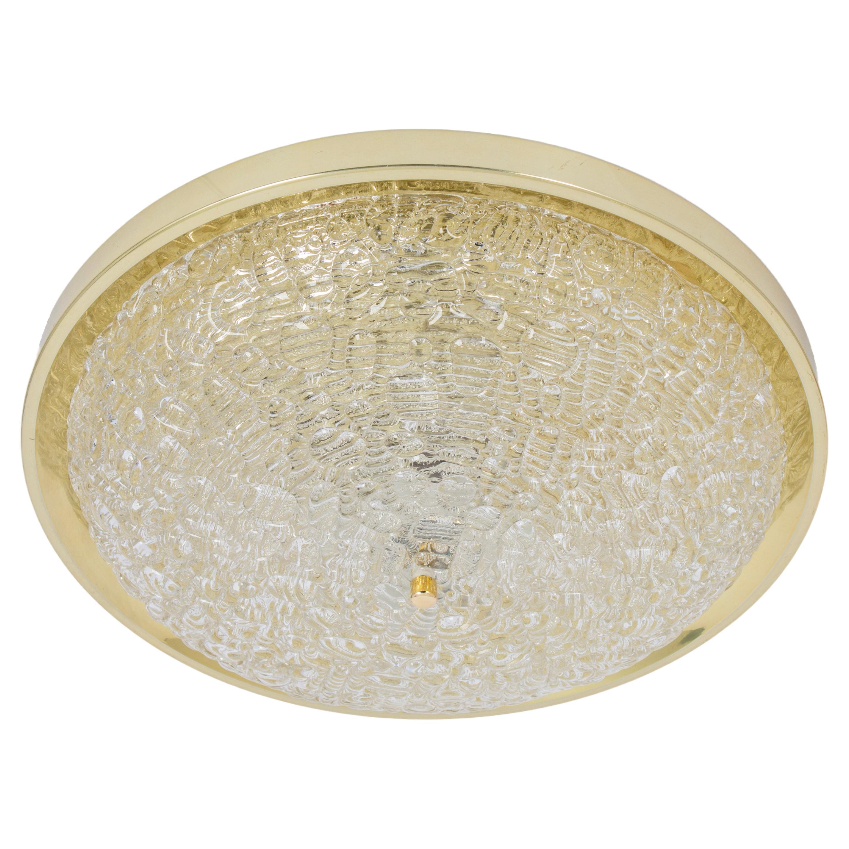 Großer Murano Flush Mount, von Doria, Deutschland, 1970er Jahre im Angebot