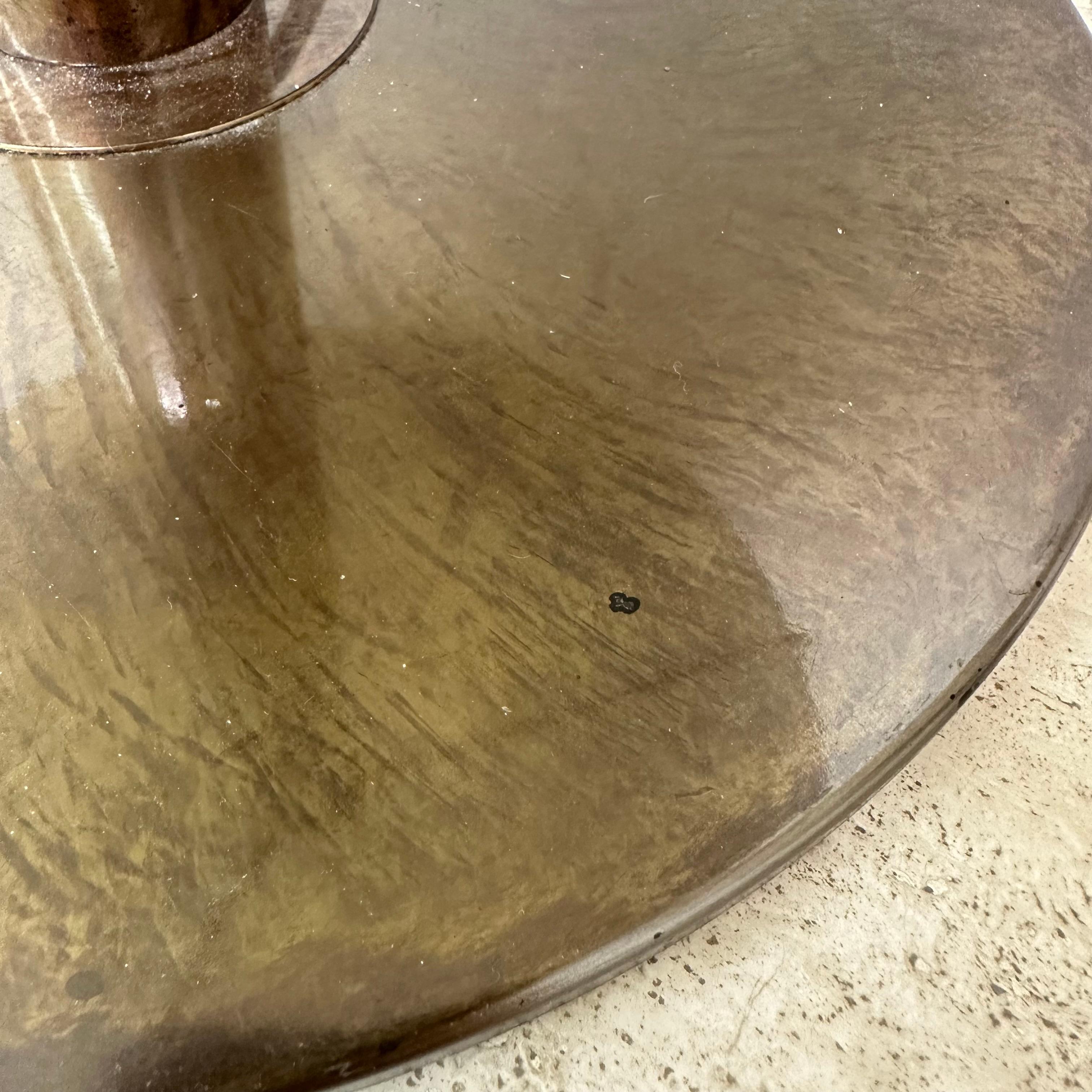 Grande lampe de table à champignon en verre de Murano et laiton par Barovier&Toso , 1960s en vente 5
