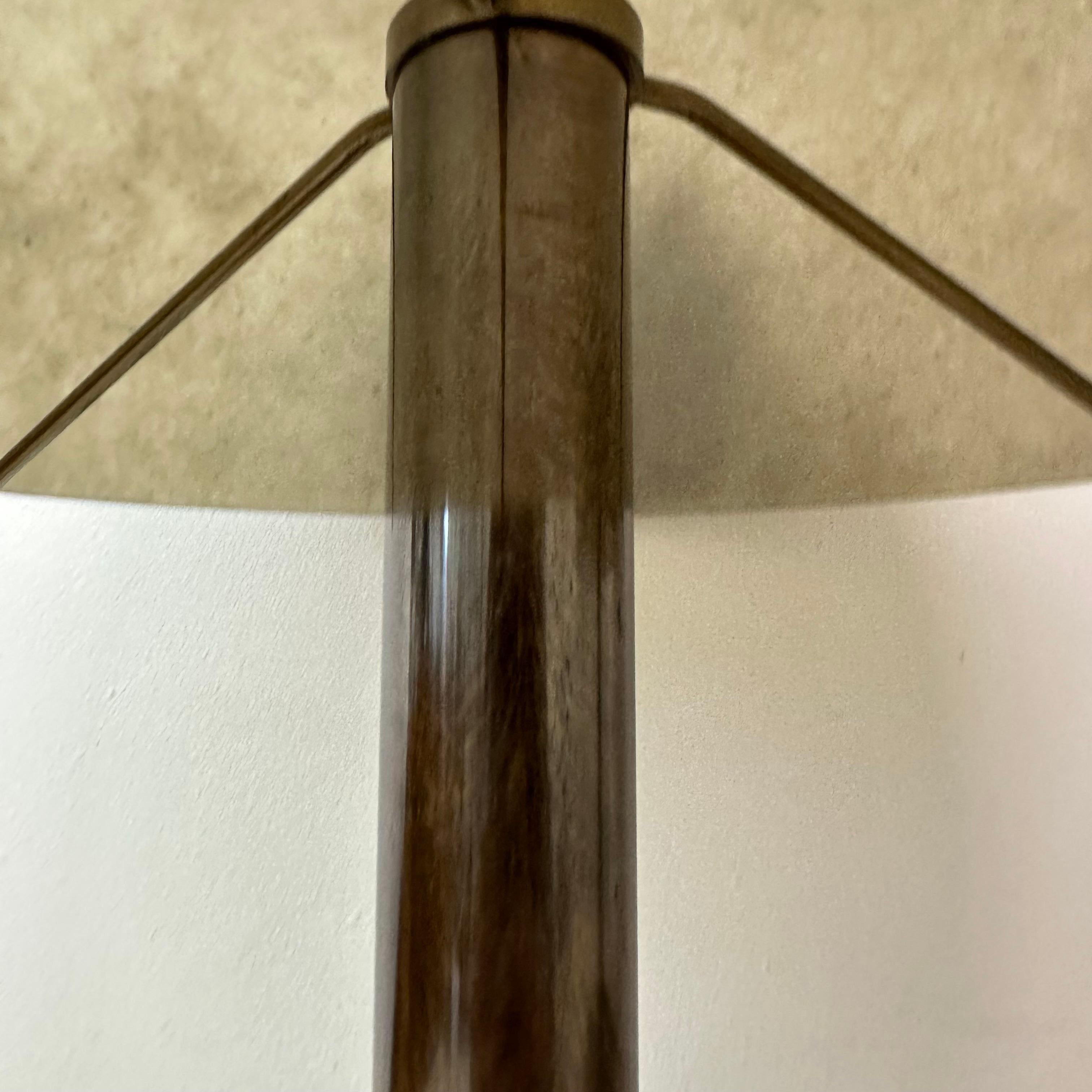 Grande lampe de table à champignon en verre de Murano et laiton par Barovier&Toso , 1960s en vente 6