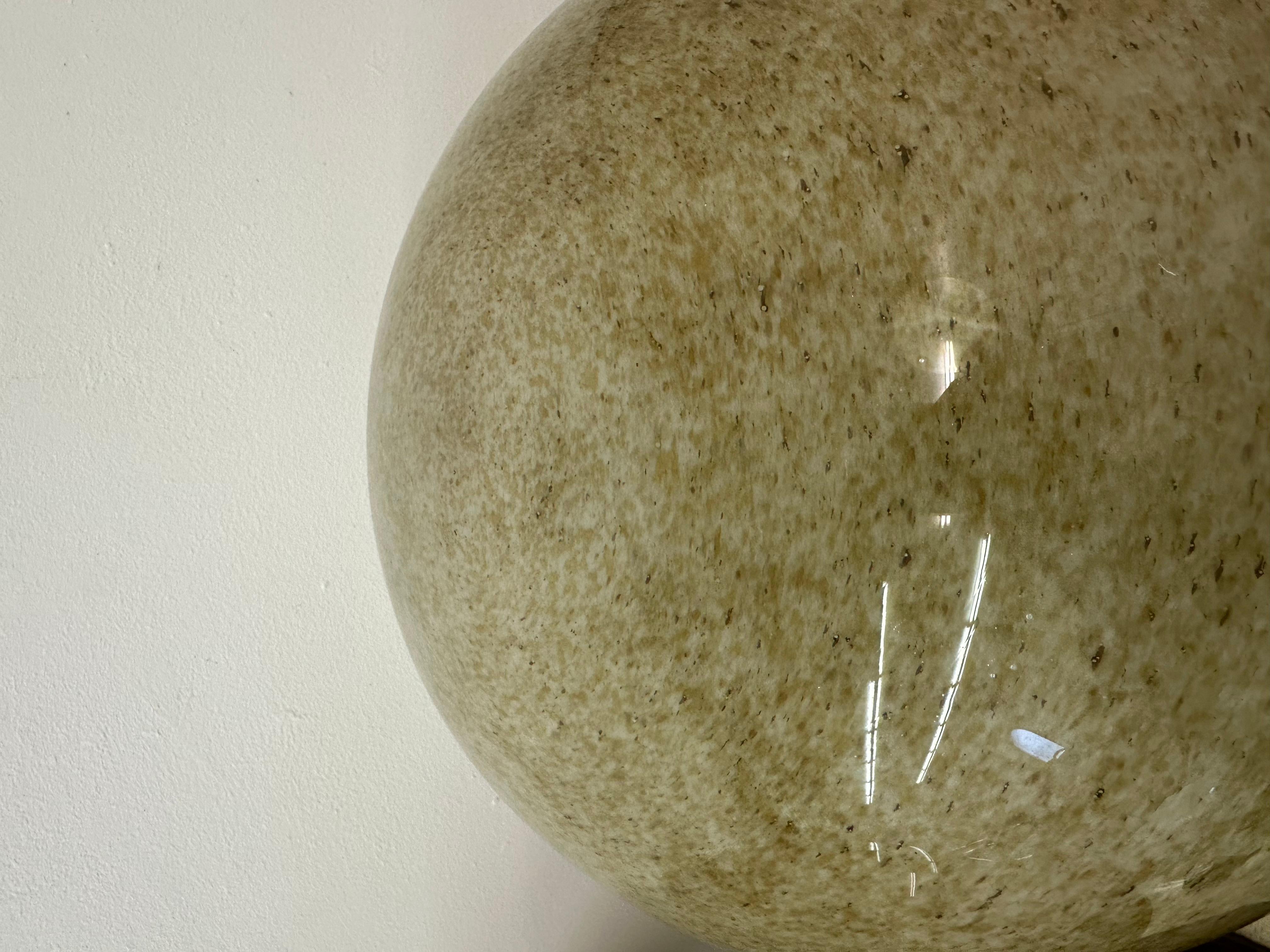 Grande lampe de table à champignon en verre de Murano et laiton par Barovier&Toso , 1960s en vente 11