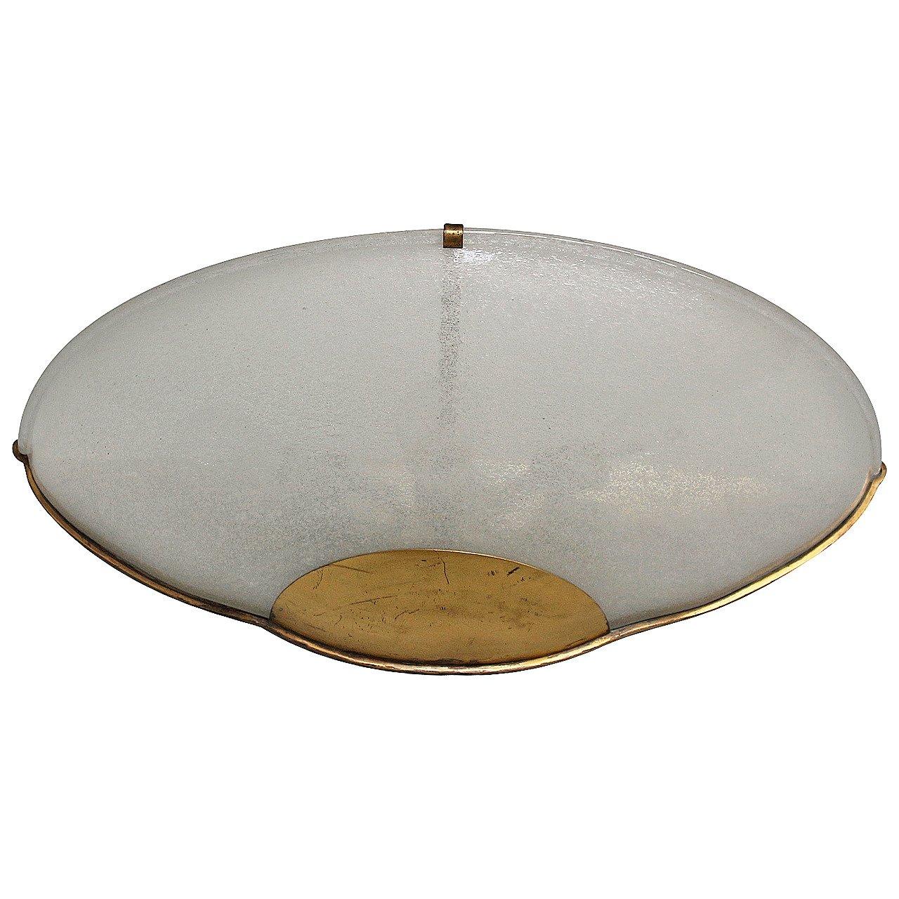 Large Murano glass shade on a gilded metal support sconce.
Dealer Ref: 1160
