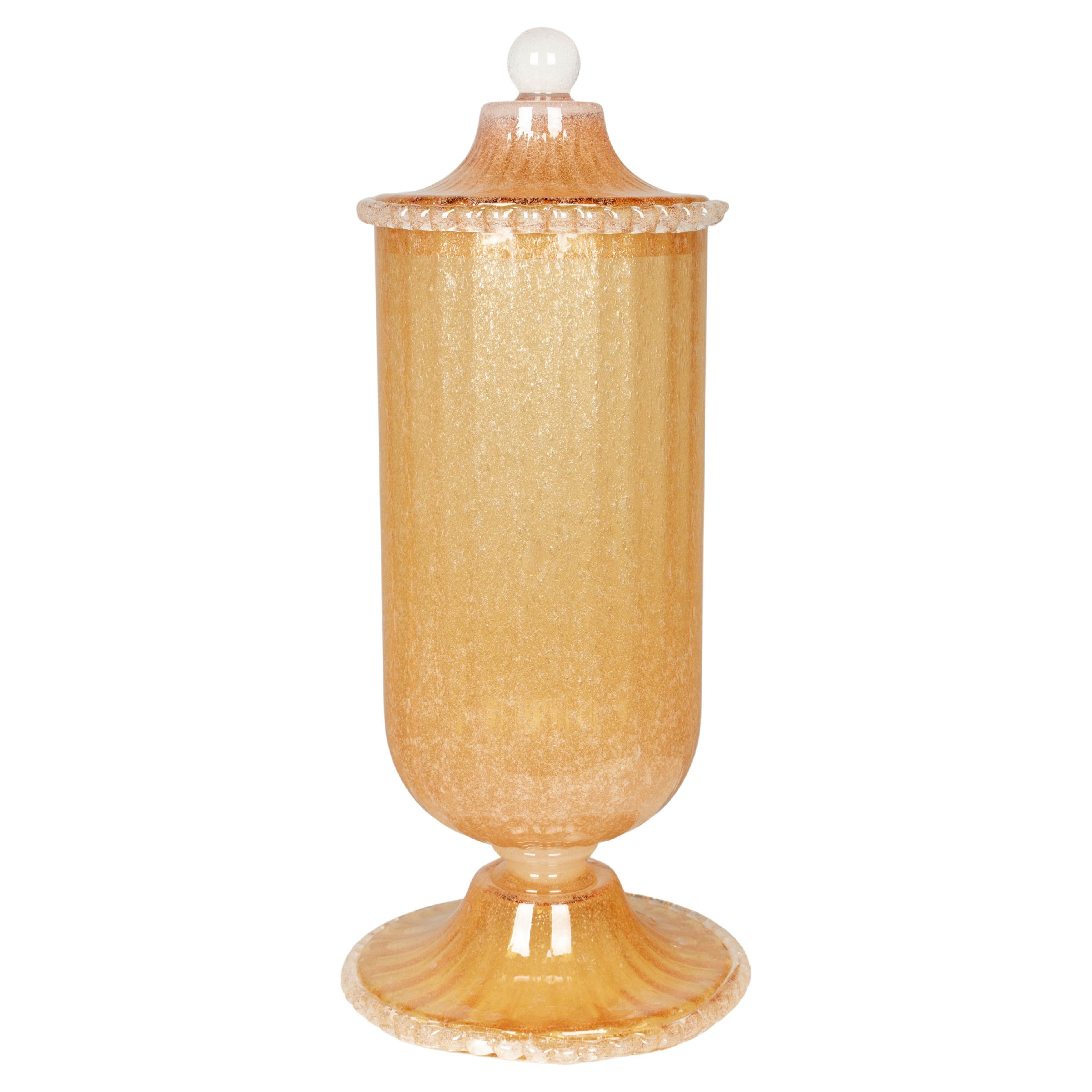 Vaso da farmacia grande in vetro di Murano