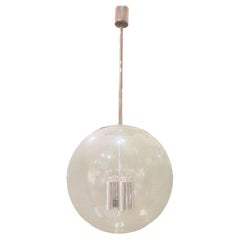 Large Murano Glass Ball Chandelier by Doria