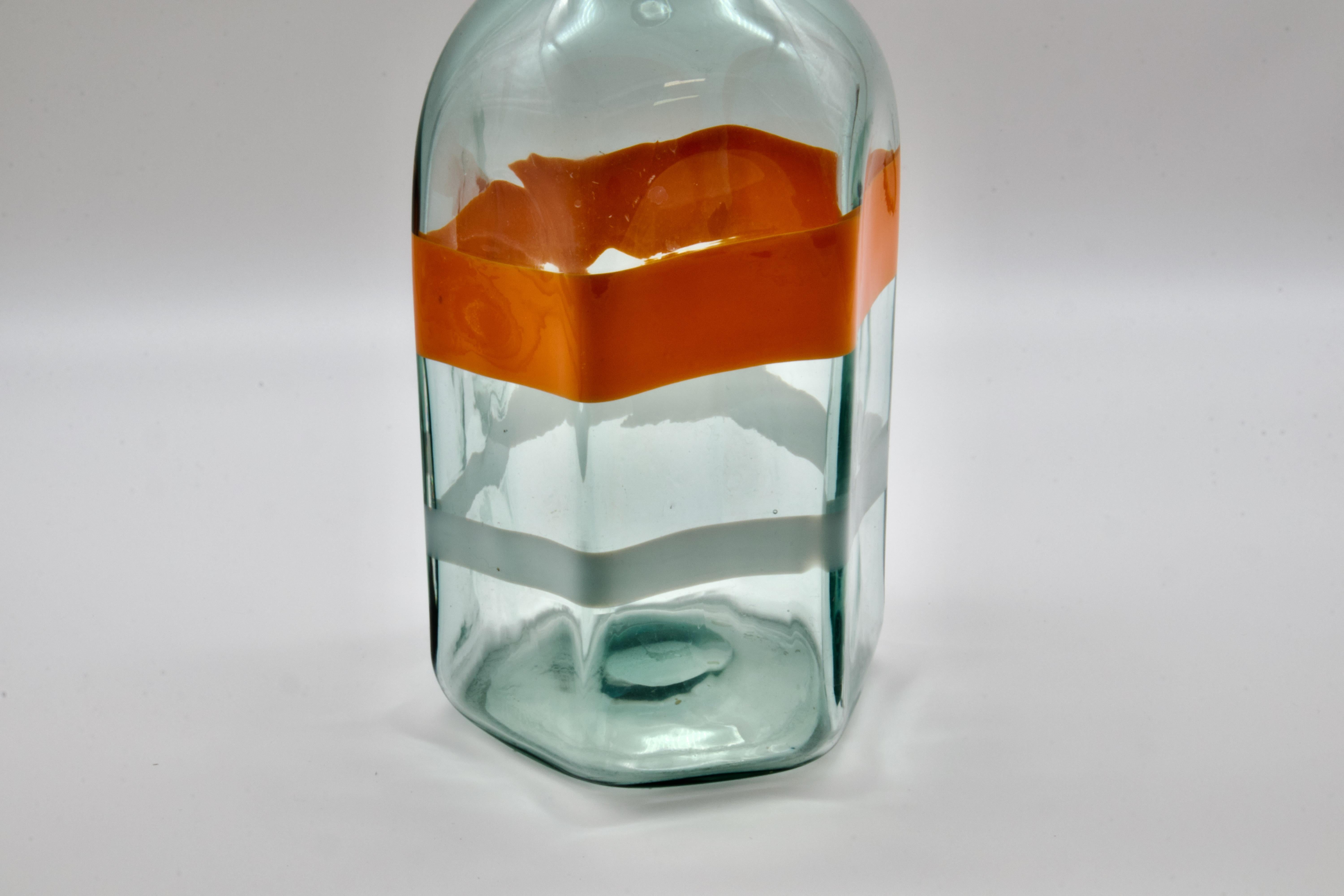 Large Murano Glass Bottle or Vase by La Murrina, Italy In Good Condition For Sale In Grand Cayman, KY