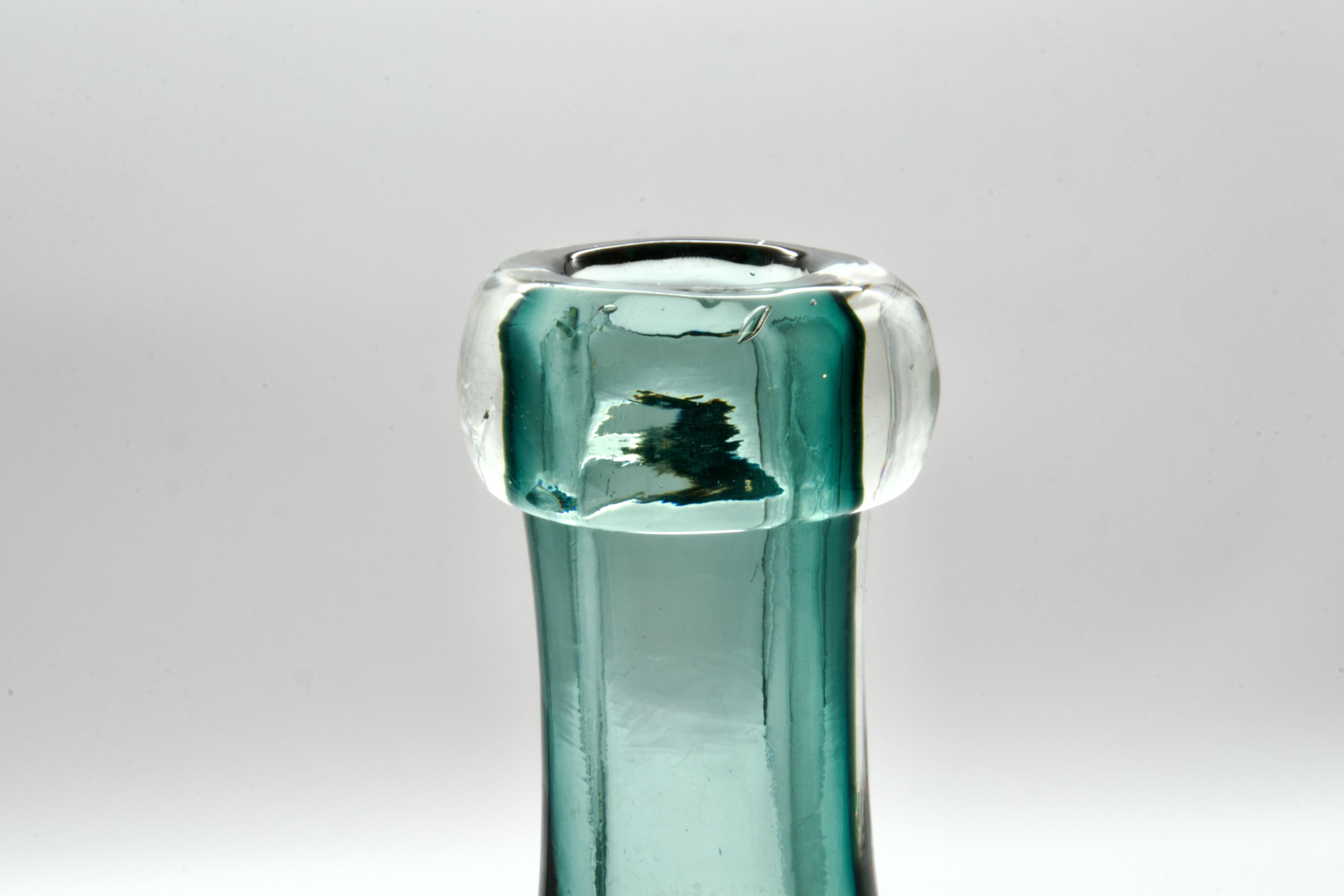 Fin du 20e siècle Grande bouteille ou vase en verre de Murano par La Murrina, Italie en vente