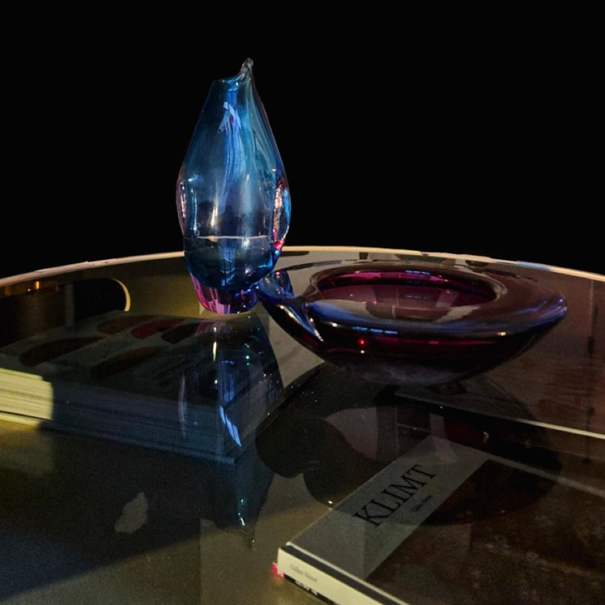 Milieu du XXe siècle Grand bol en verre de Murano d'Archemide Seguso pour Seguso 1960's en vente