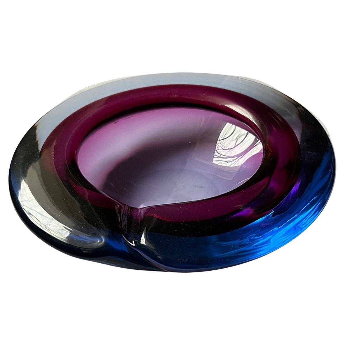 Large Murano Glass Bowl from Archemide Seguso for Seguso 1960´s For Sale