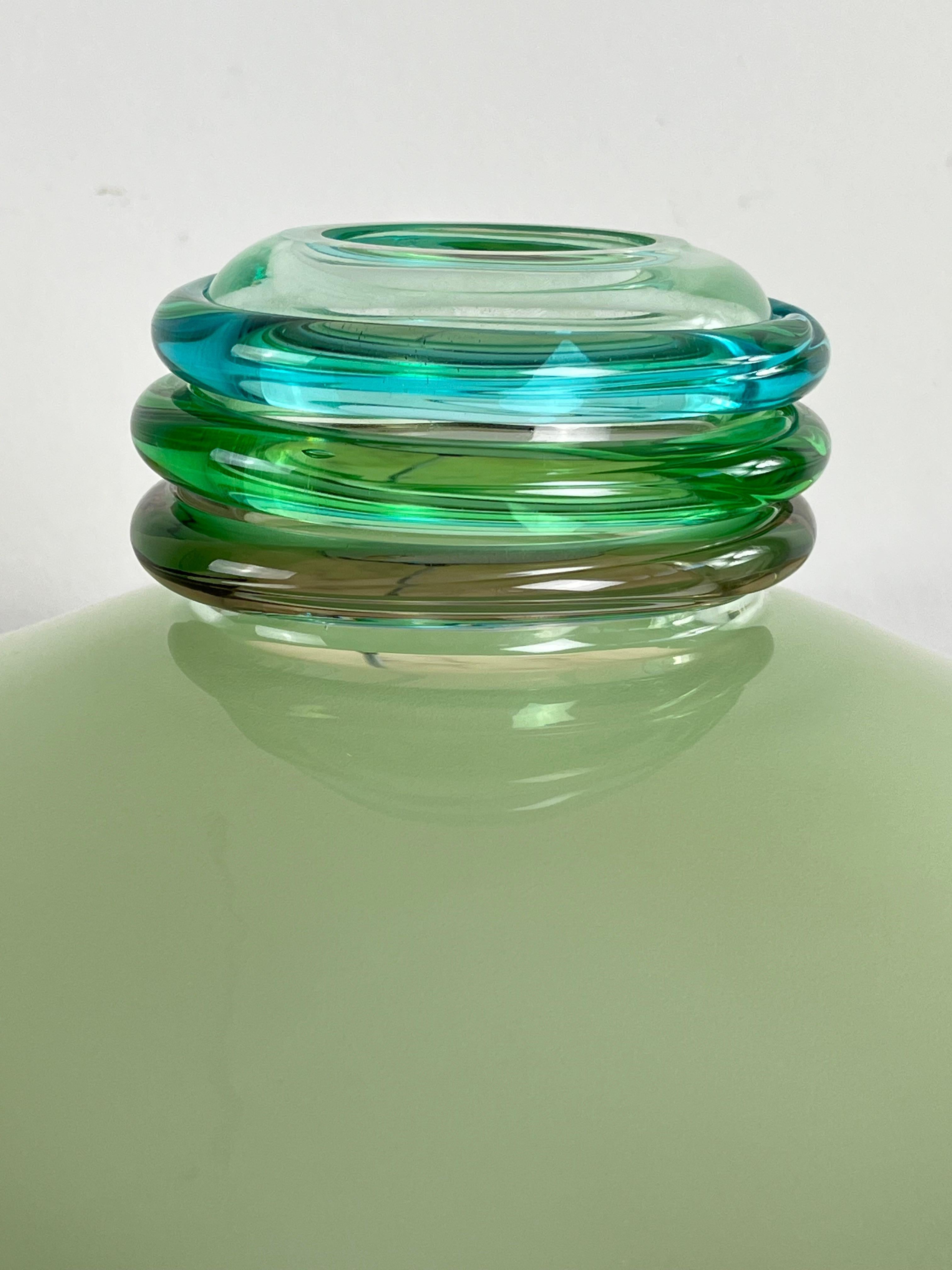 Grande lampada da soffitto in vetro di Murano  1980s in vendita 5
