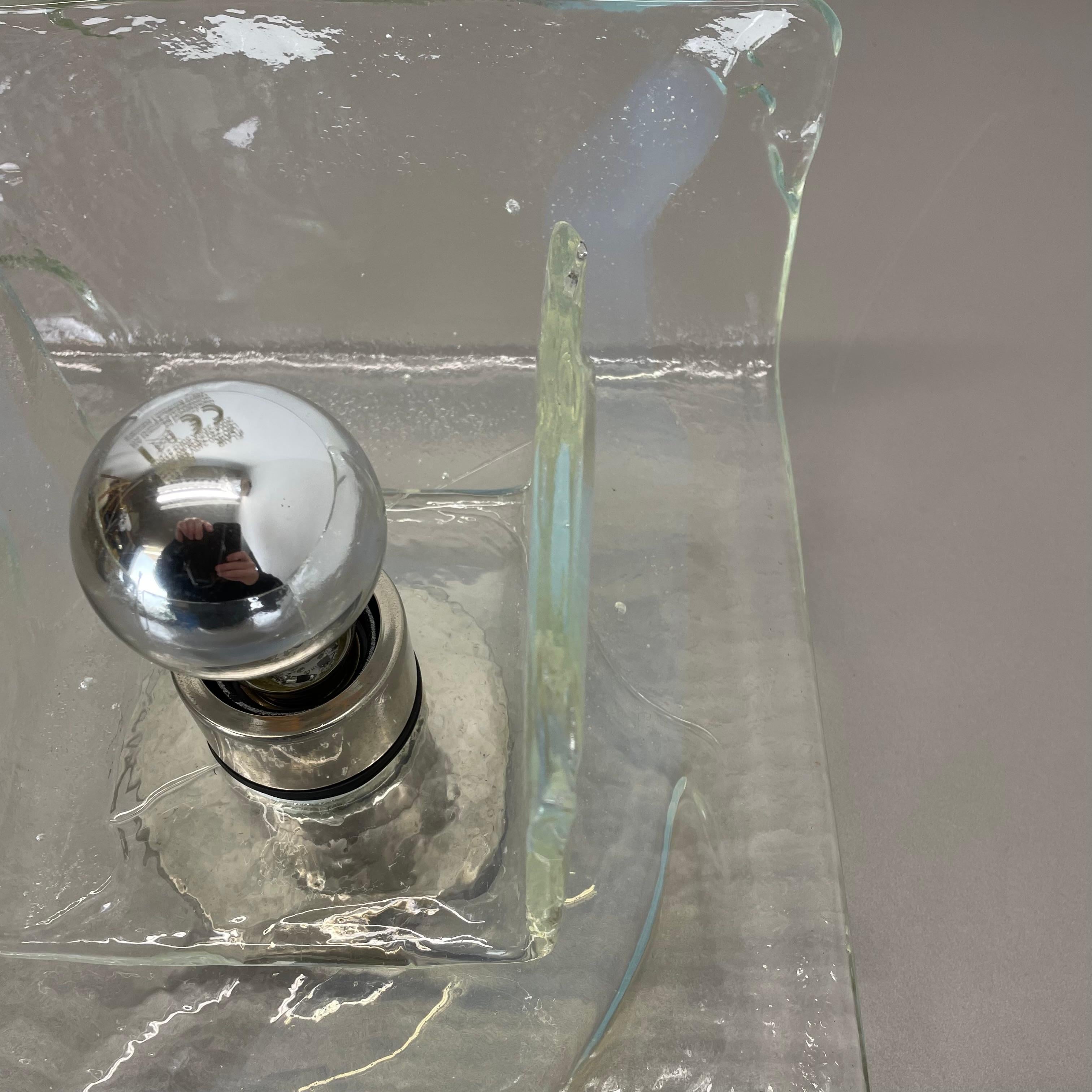 Grande applique murale en verre de Murano par CARLO NASON pour KALMAR Lights, 1970 en vente 3
