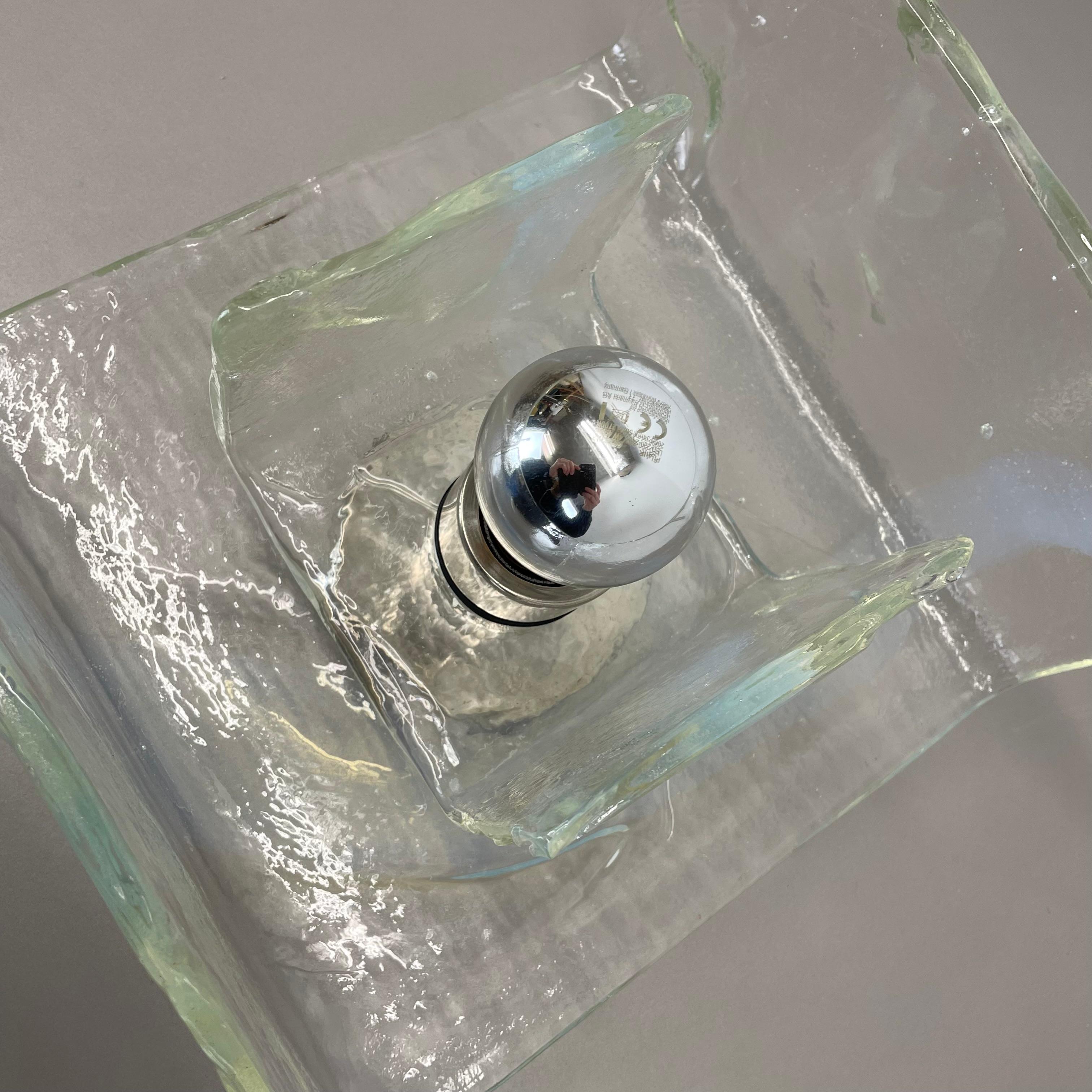 Grande applique murale en verre de Murano par CARLO NASON pour KALMAR Lights, 1970 en vente 4