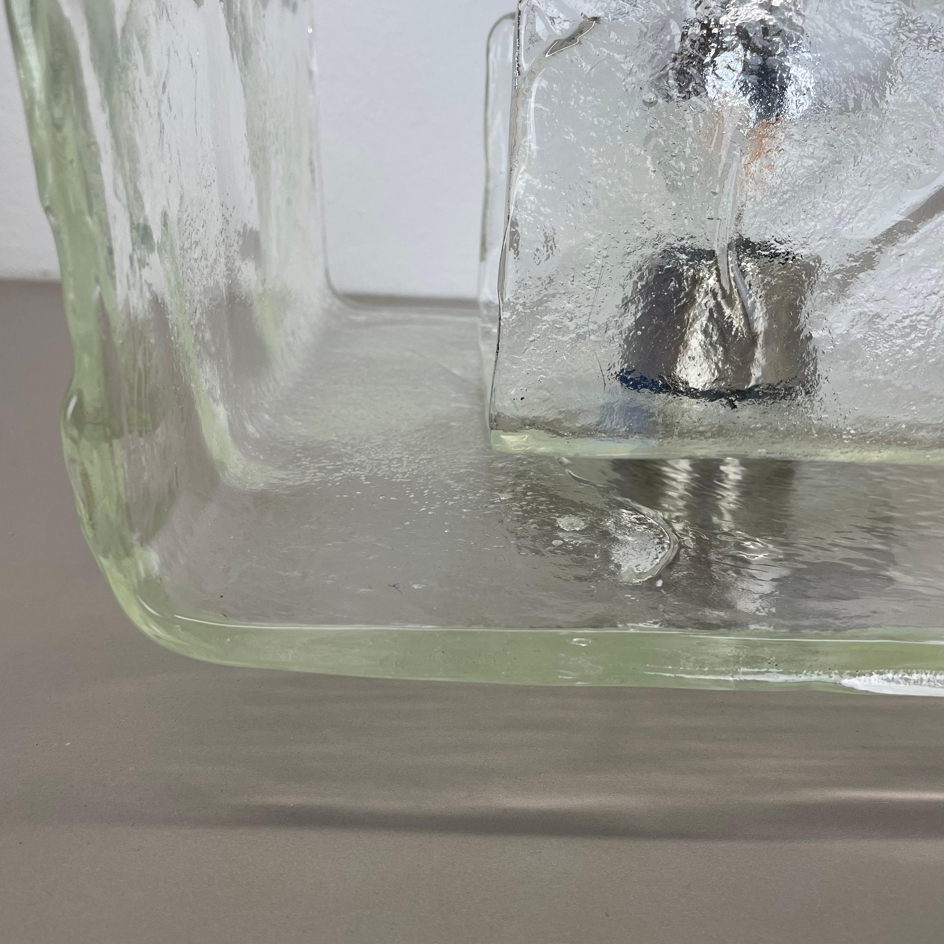 Grande applique murale en verre de Murano par CARLO NASON pour KALMAR Lights, 1970 en vente 8