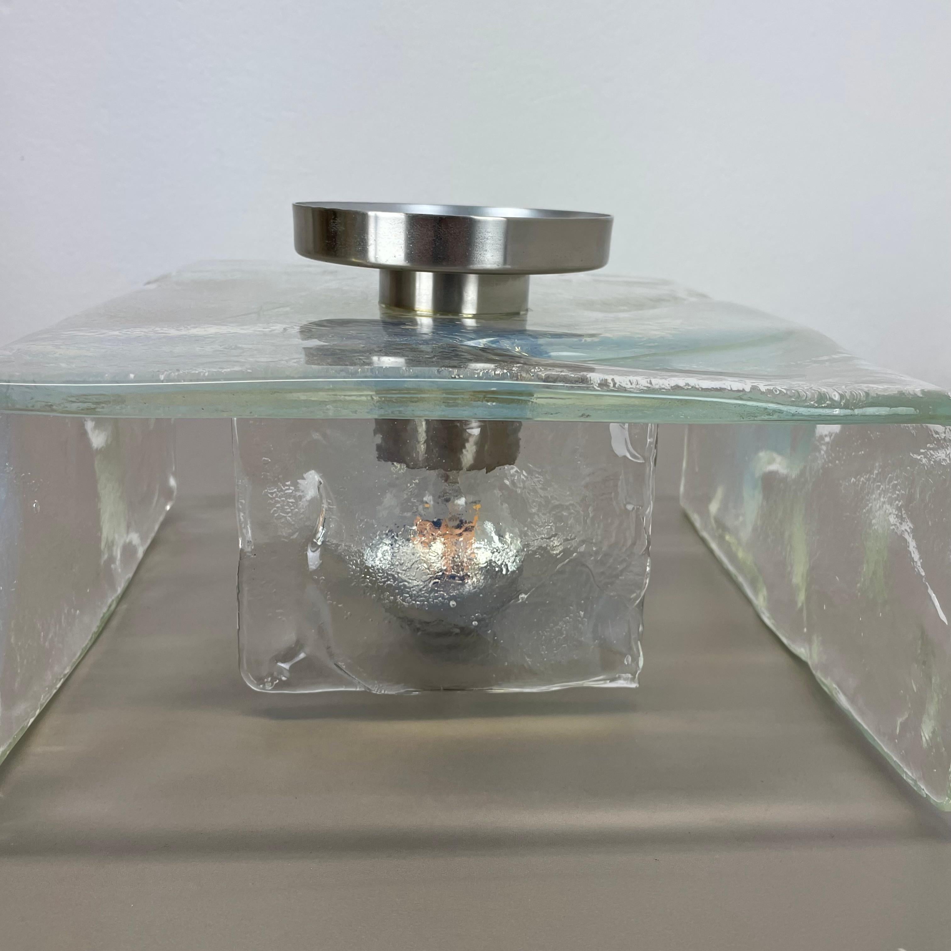 Grande applique murale en verre de Murano par CARLO NASON pour KALMAR Lights, 1970 en vente 13