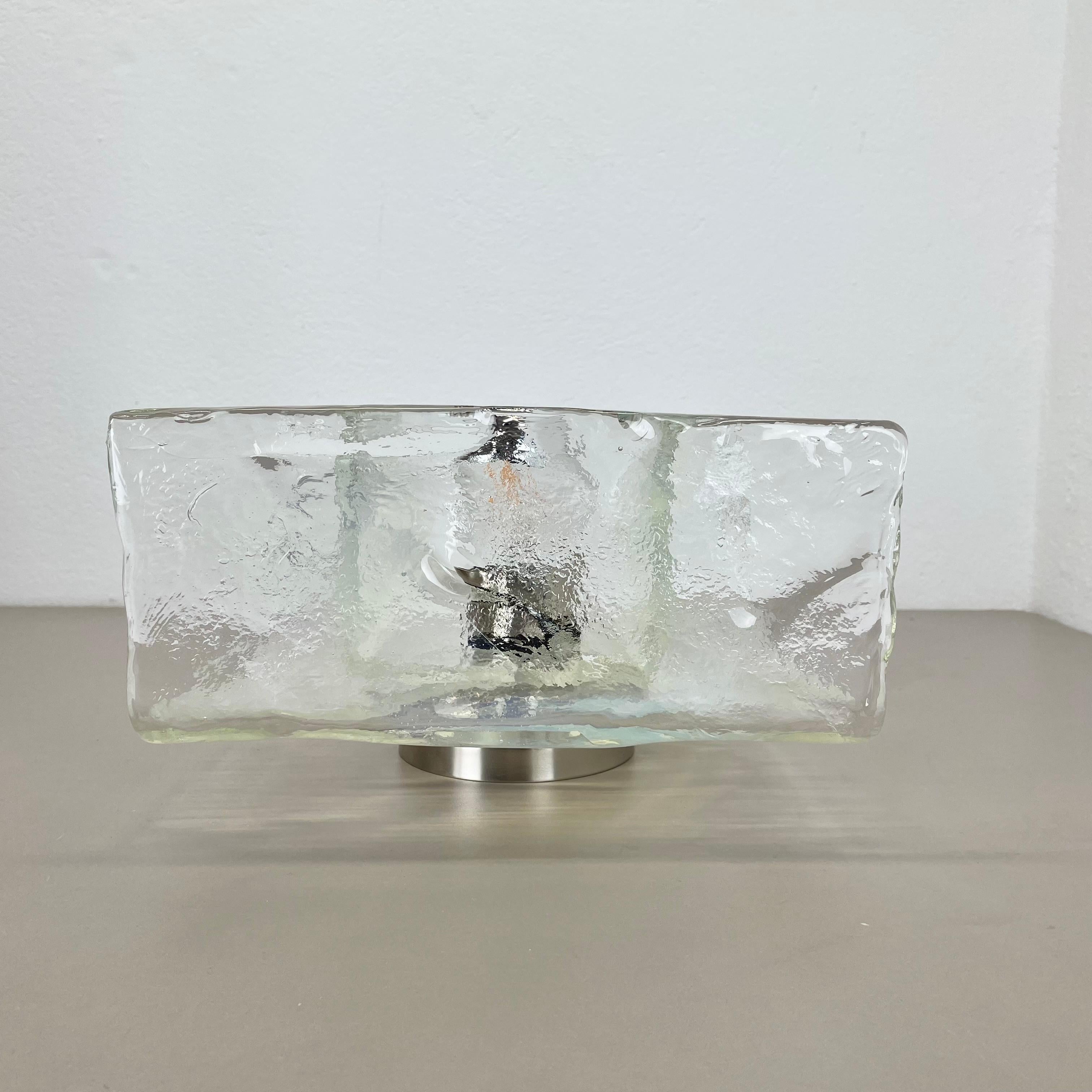 Grande applique murale en verre de Murano par CARLO NASON pour KALMAR Lights, 1970 Bon état - En vente à Kirchlengern, DE