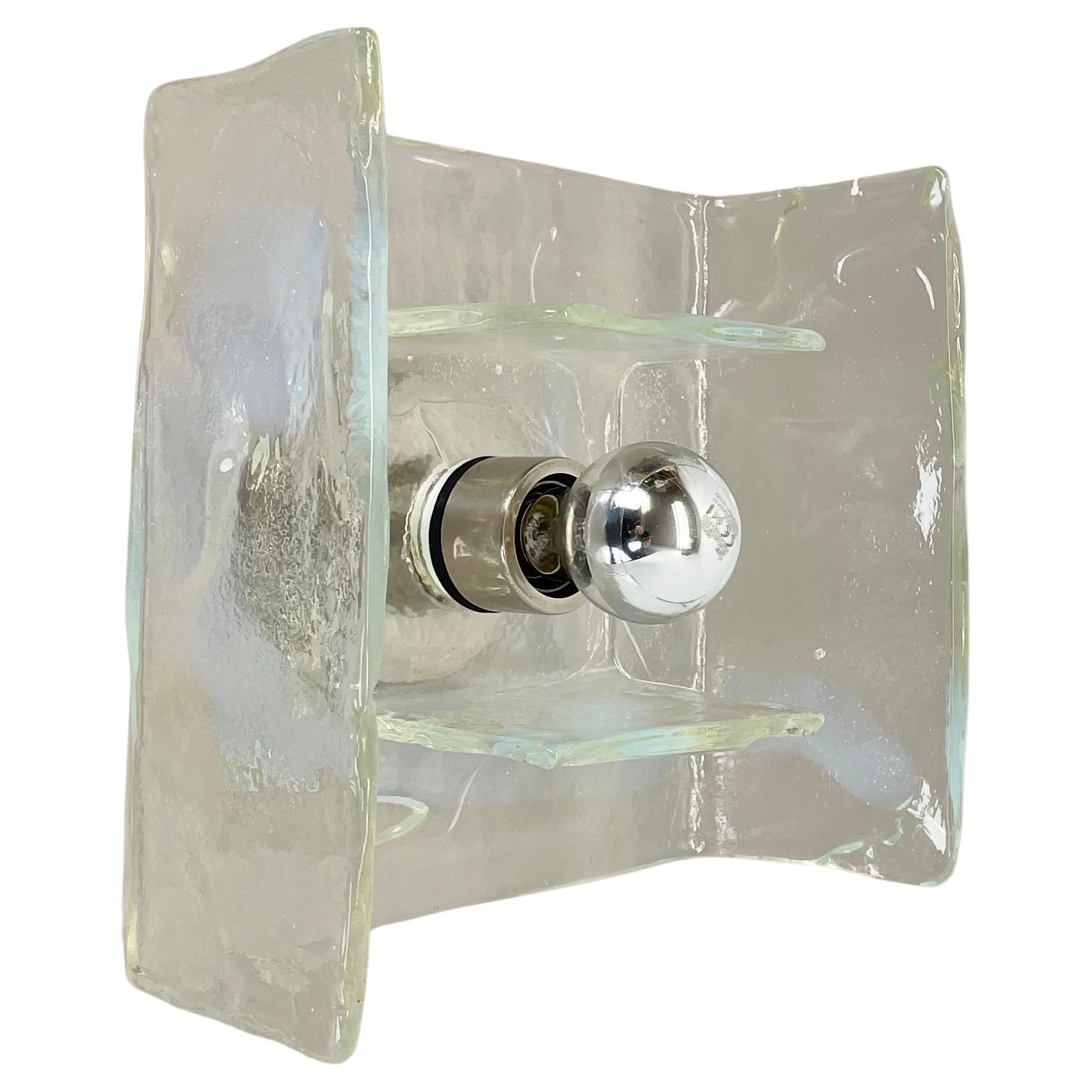 Large Murano Glass Ceiling Wall Light by CARLO NASON for KALMAR Lights, 1970s