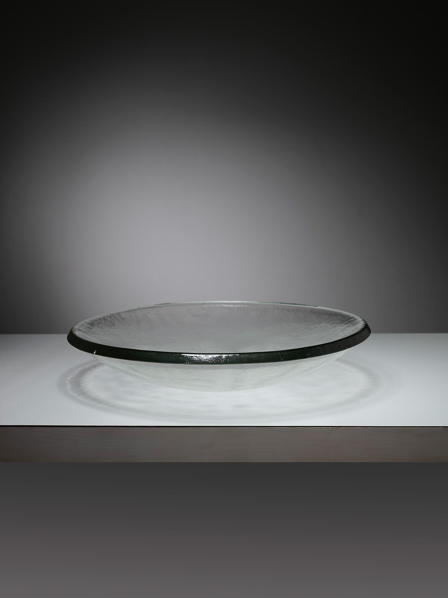 italien Grand centre de table en verre de Murano par Barbini, Italie, années 1980 en vente