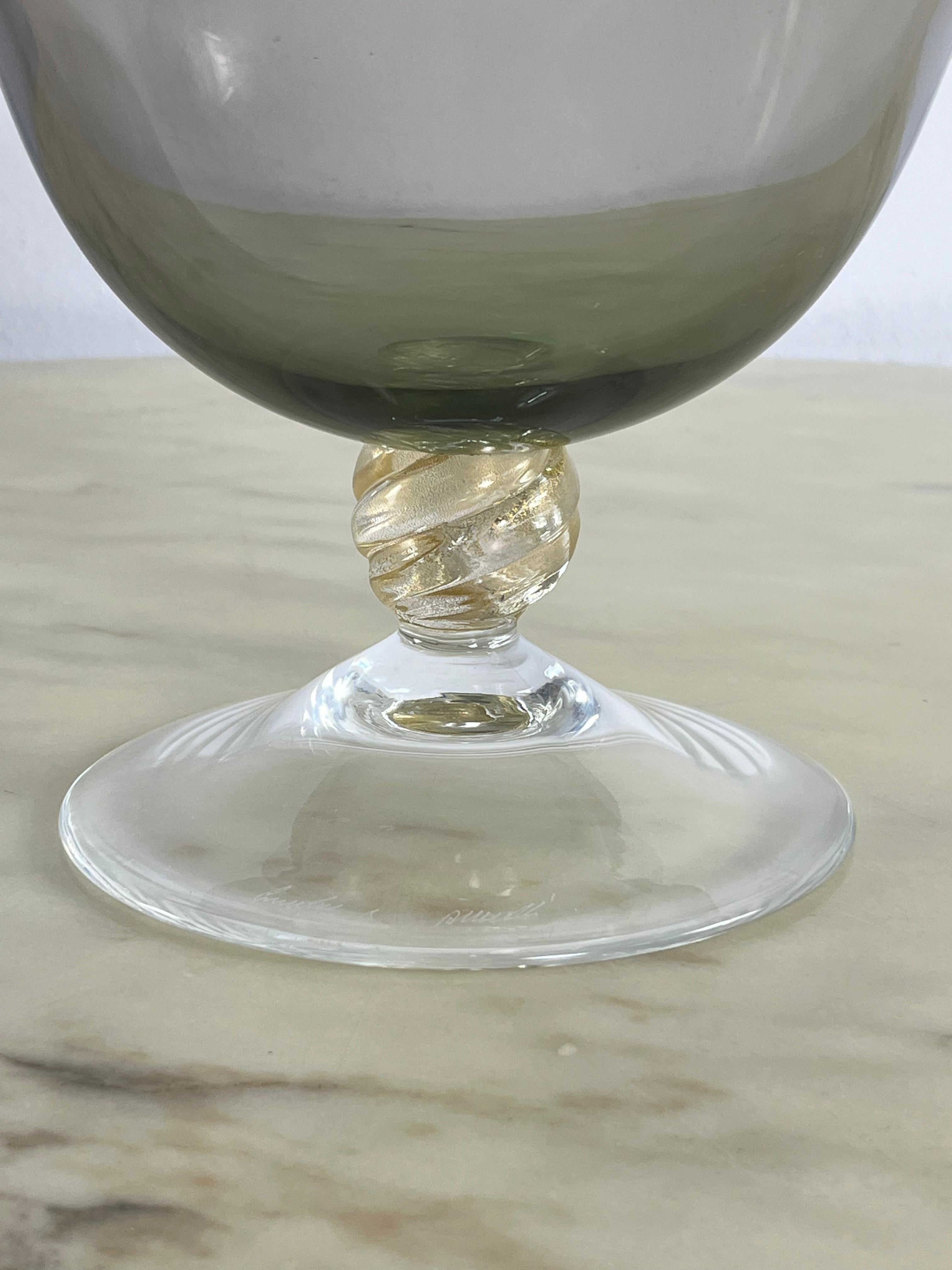 Fine XX secolo Grande centrotavola in vetro di Murano di Cenedese & Albarelli, anni '70 in vendita