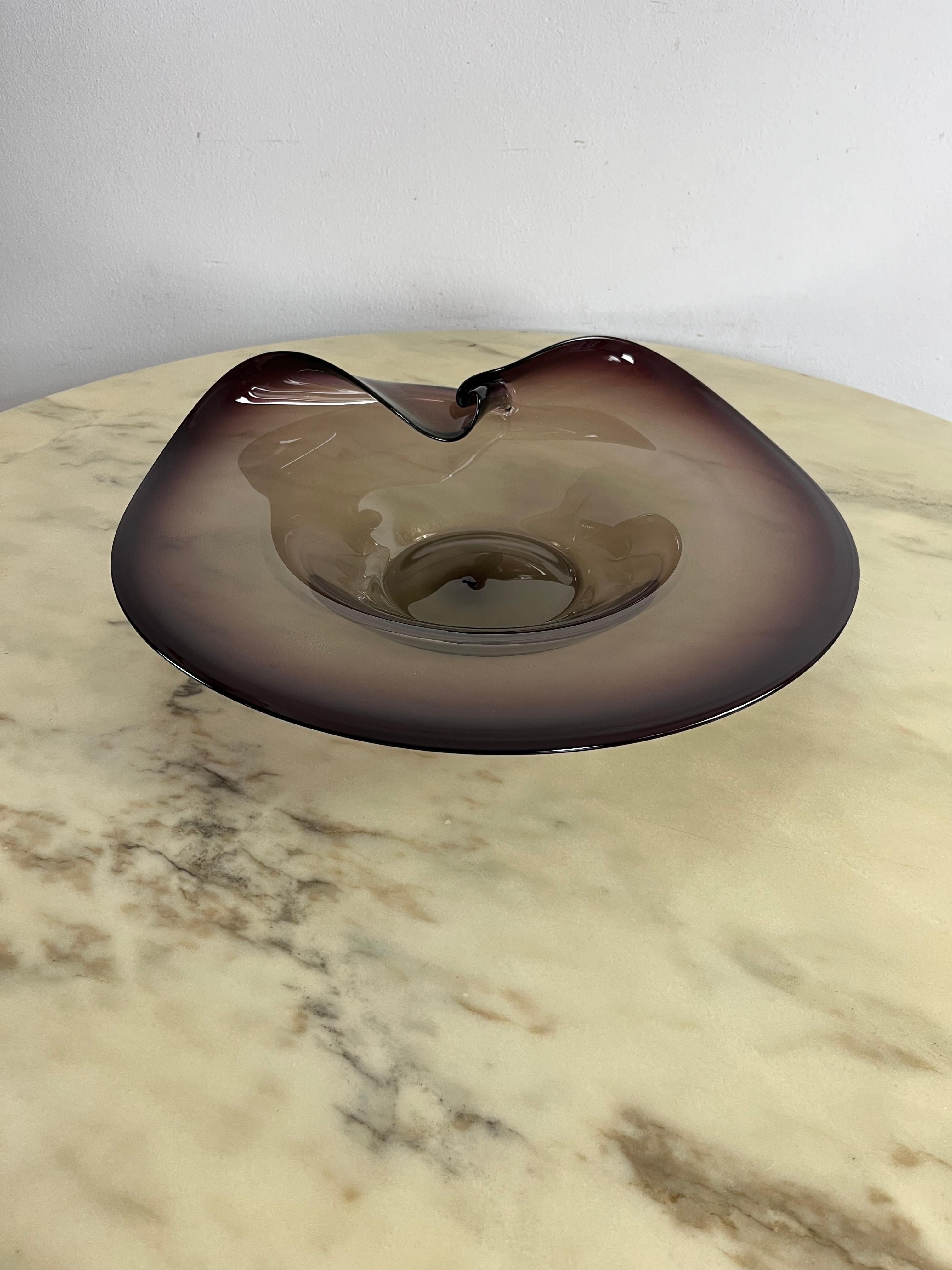 Grande centrotavola in vetro di Murano di Cenedese & Albarelli, anni '70 in vendita 1